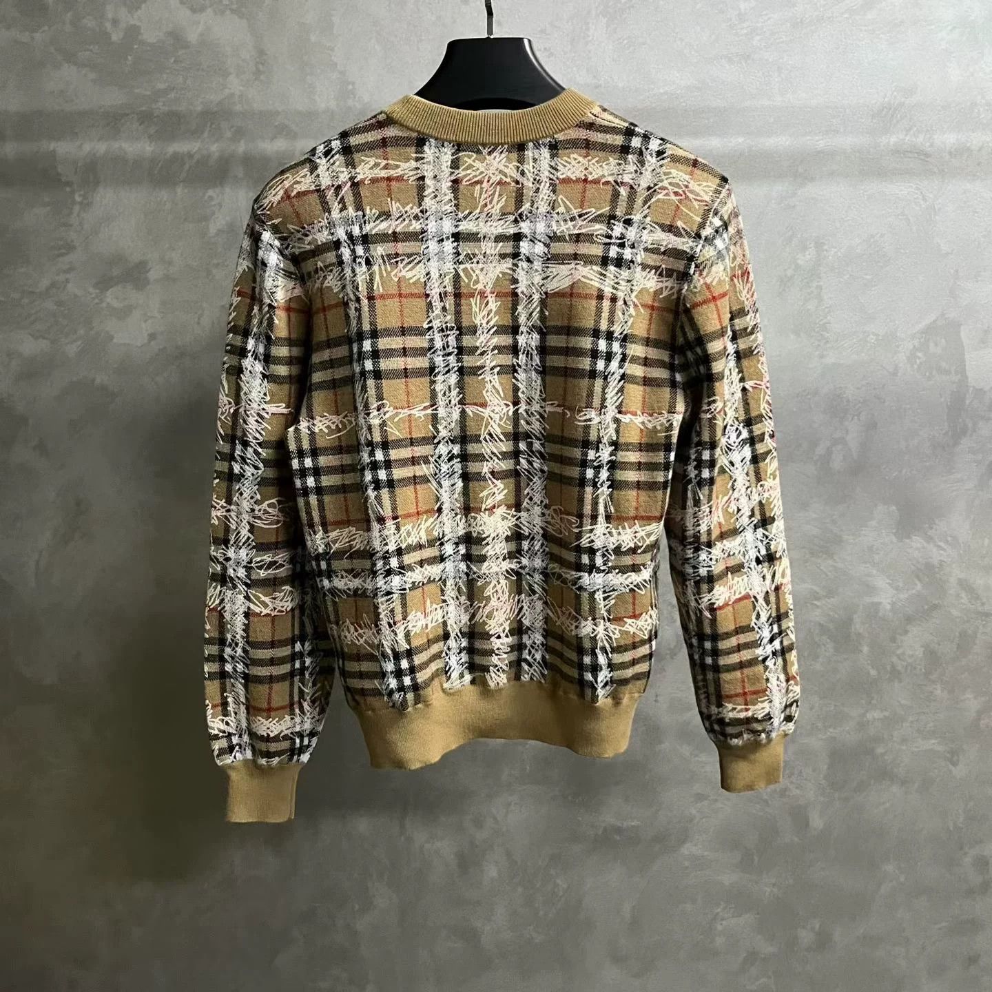 Burberry Burberry Scribble Check Merino Wool Sweater Size M Size US M / EU 48-50 / 2 - 6 Thumbnail