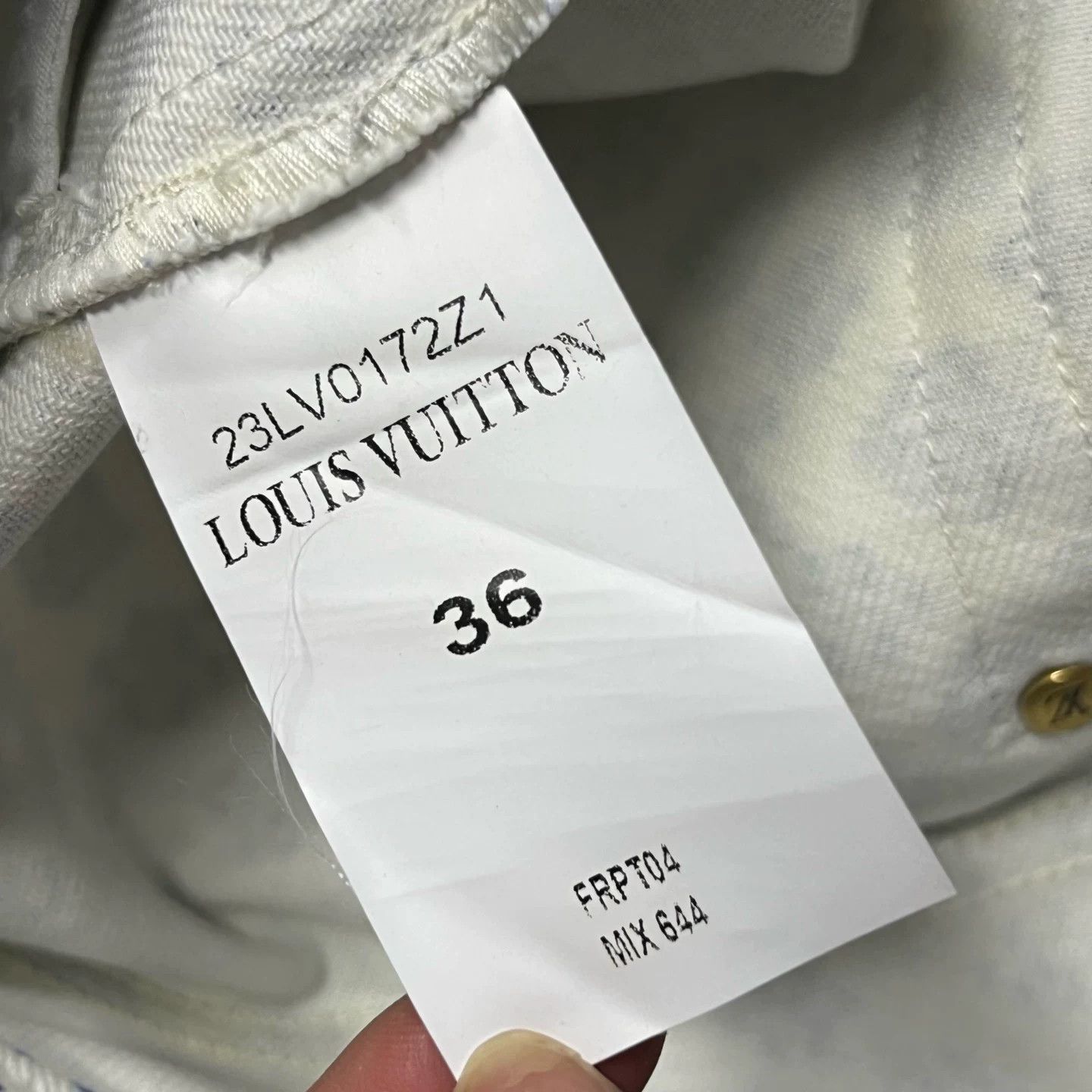 Louis Vuitton Louis Vuitton Craggy Monogram Denim Jeans 36 Size US 36 / EU 52 - 4 Thumbnail