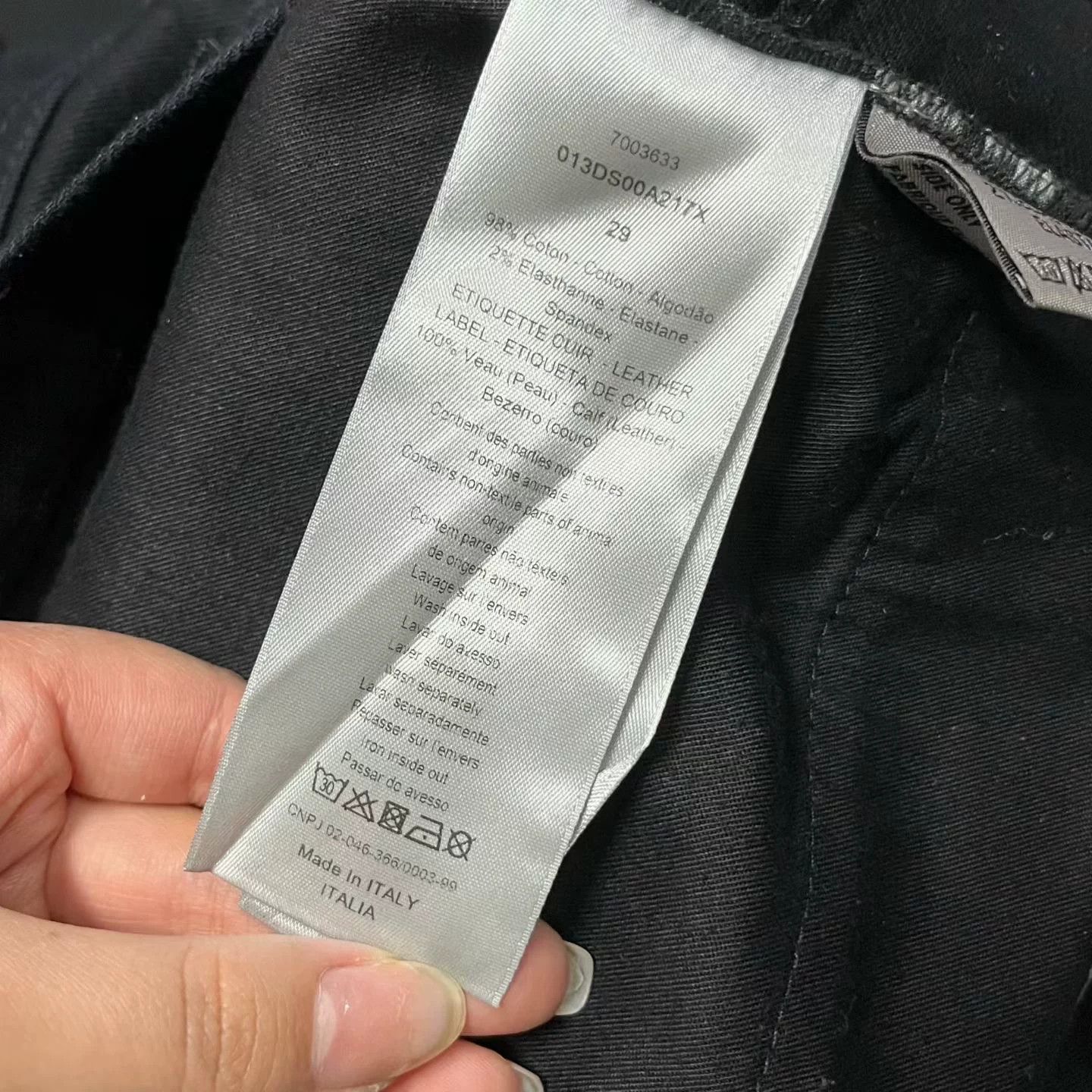 Dior Dior Black Denim Jeans 29 Size US 29 - 4 Thumbnail