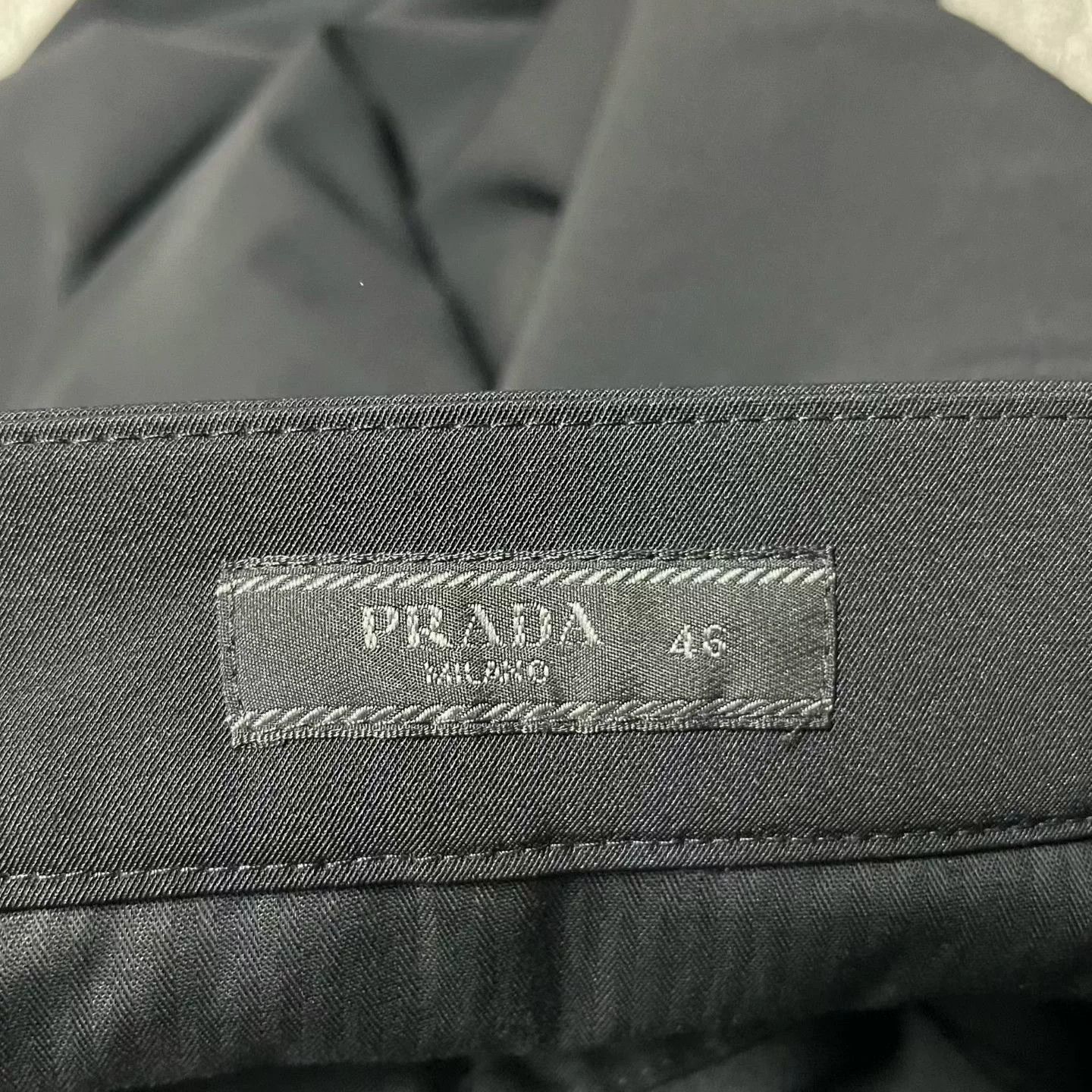 Prada Prada Logo Patch Cashmere Wool Trousers 46 Size US 30 / EU 46 - 3 Thumbnail