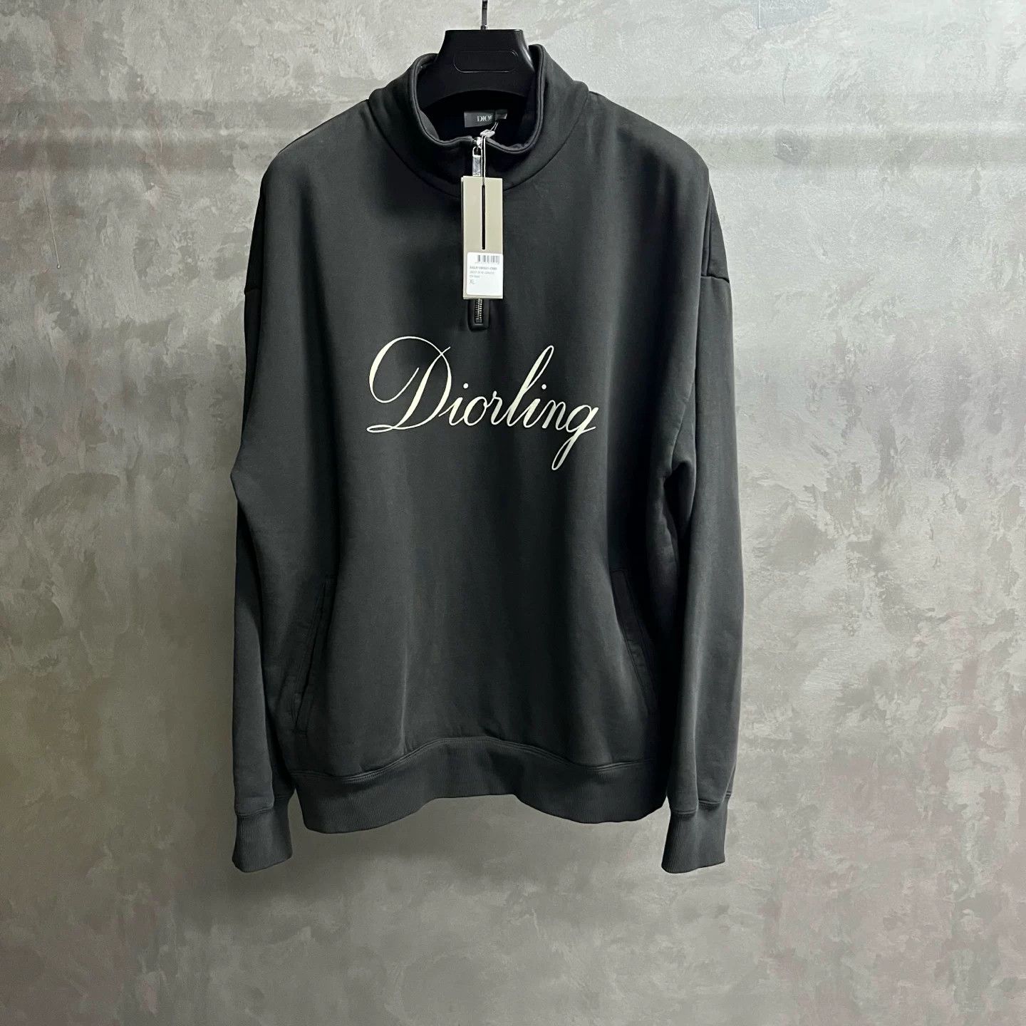 Dior Dior Diorling Half-Zip Cotton Sweatshirt Size XL Size US XL / EU 56 / 4 - 2 Thumbnail