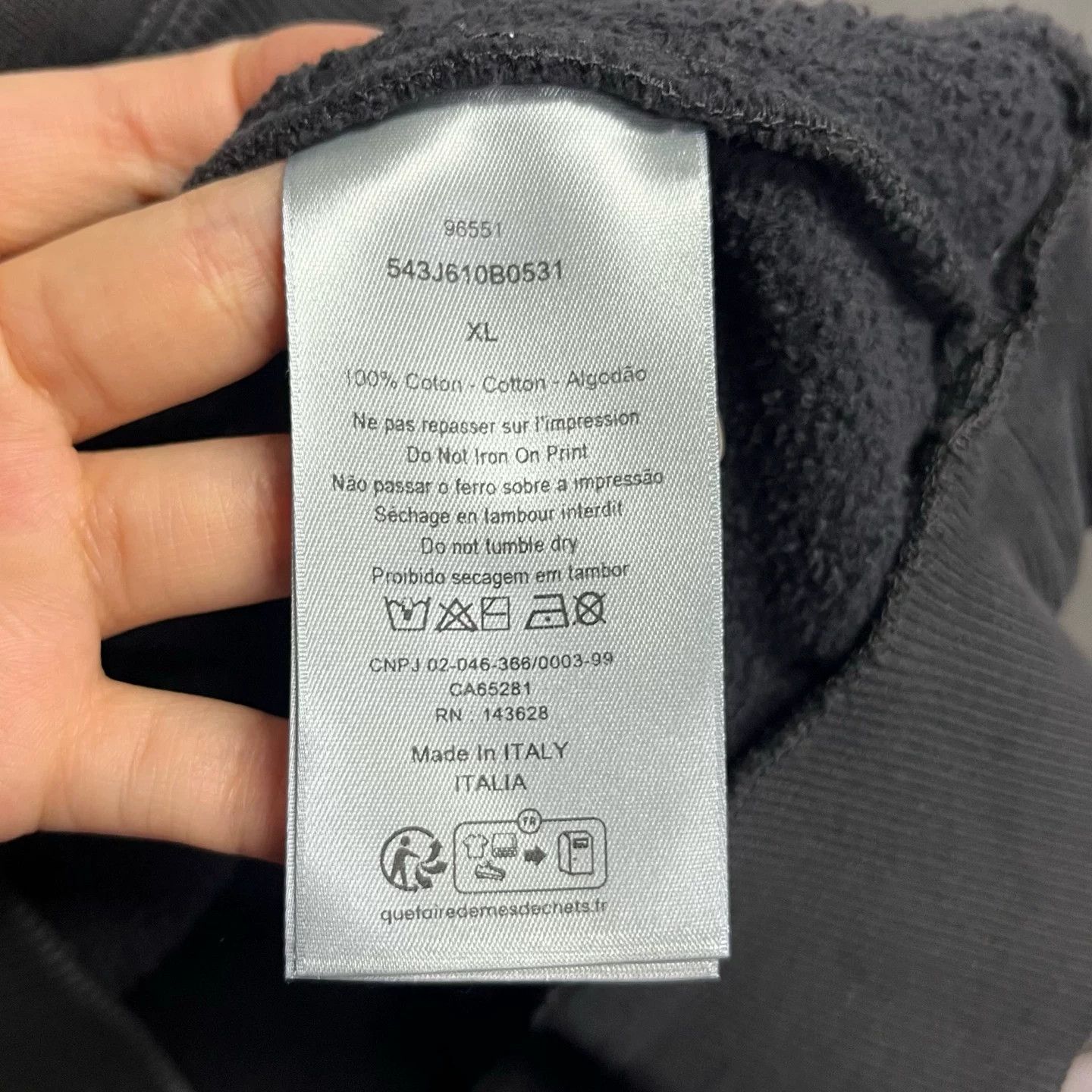 Dior Dior Diorling Half-Zip Cotton Sweatshirt Size XL Size US XL / EU 56 / 4 - 5 Thumbnail