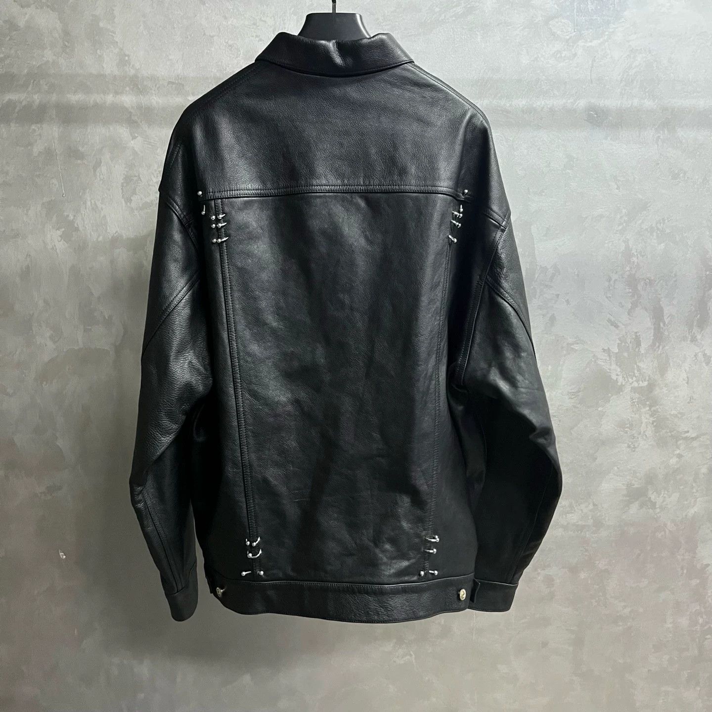 Balenciaga Balenciaga Pierced Matte Leather Jacket Size 1 Size US S / EU 44-46 / 1 - 6 Thumbnail