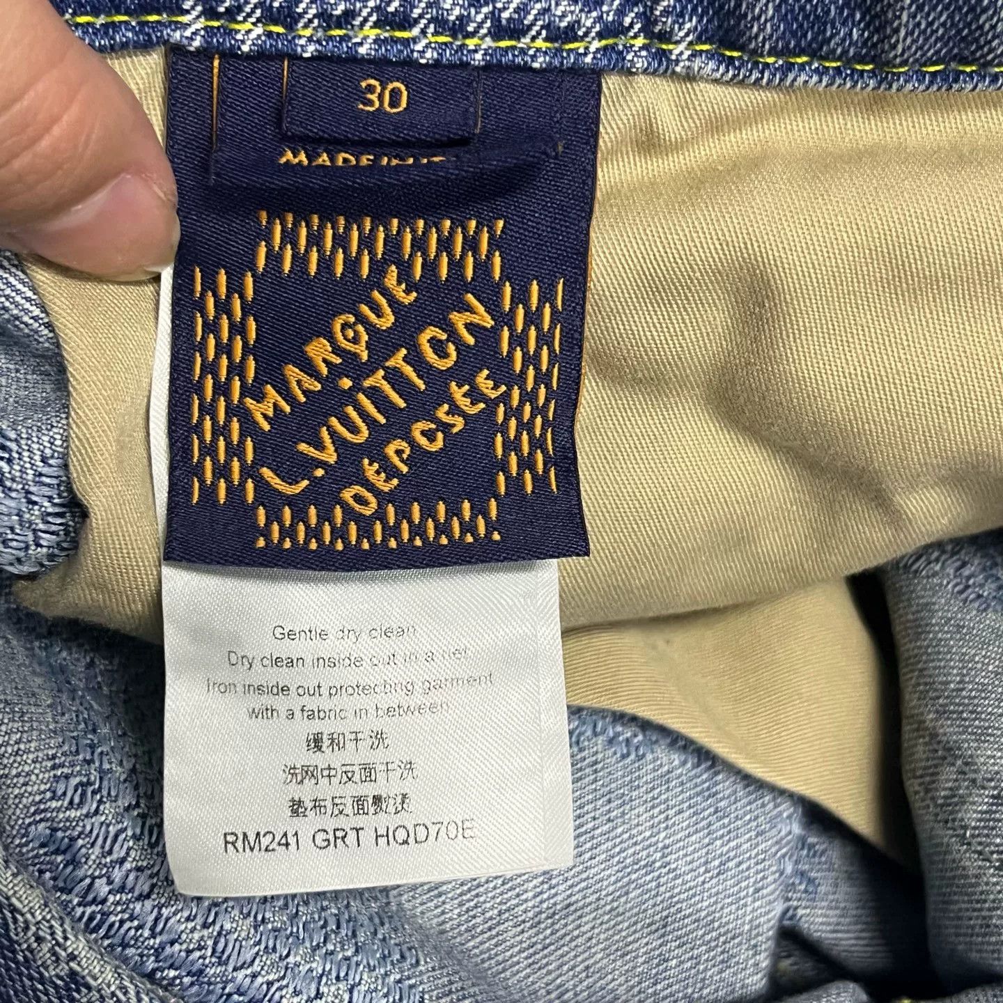 Louis Vuitton Louis Vuitton Damier Craggy Denim Jeans 30 Size US 30 / EU 46 - 4 Thumbnail