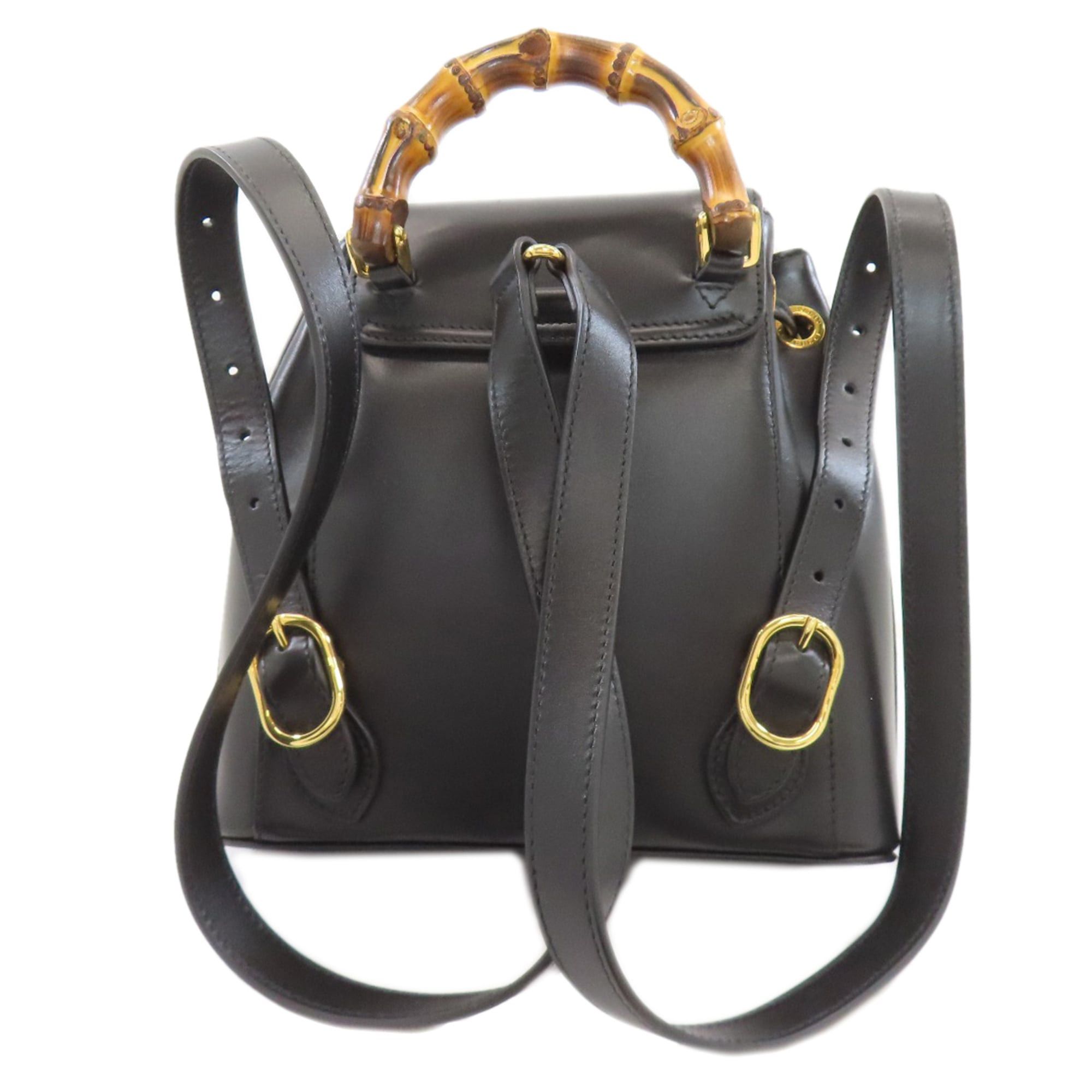 Gucci Gucci 702101 Bamboo Backpack/Daypack Calf Leather Women's GUCCI Size ONE SIZE - 2 Thumbnail