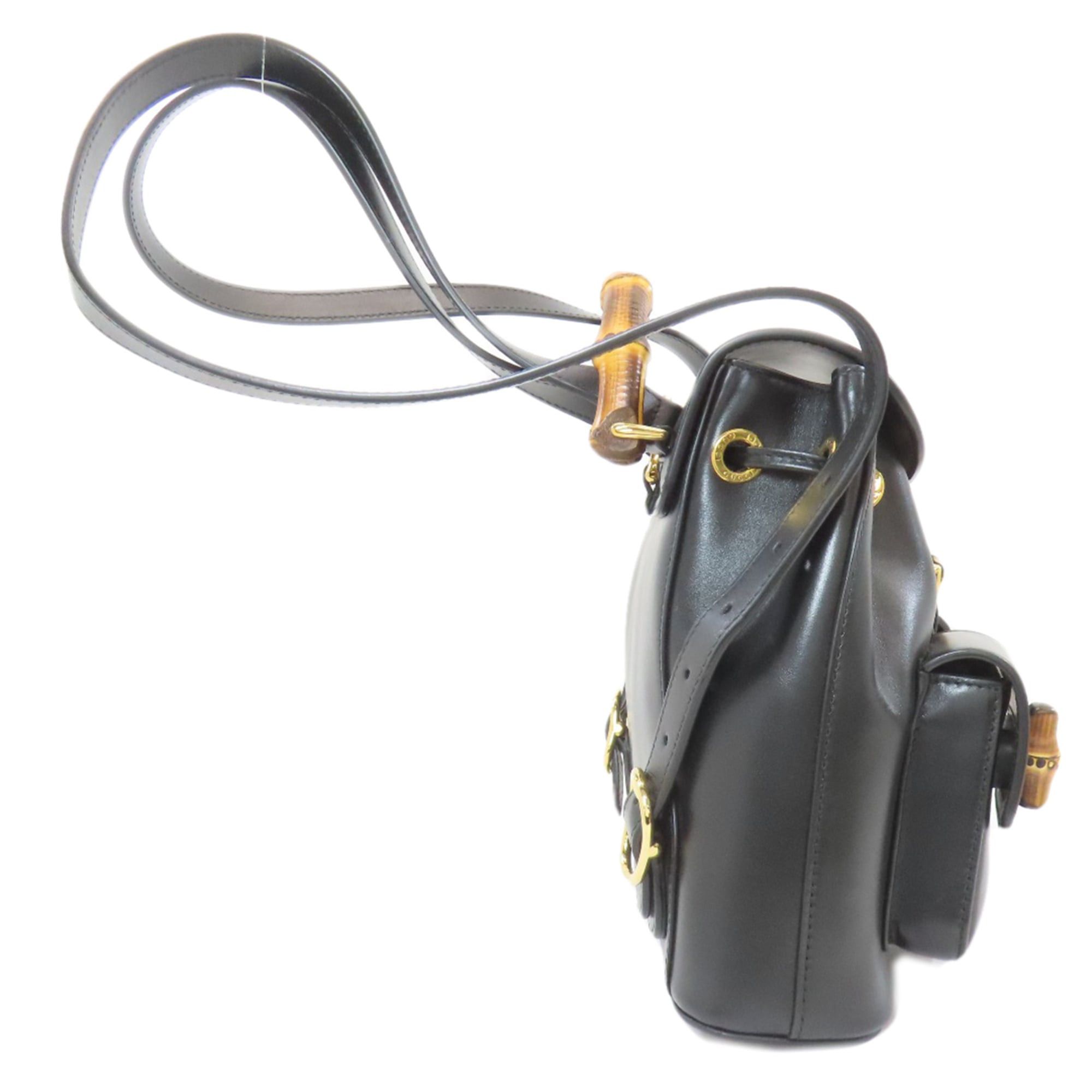 Gucci Gucci 702101 Bamboo Backpack/Daypack Calf Leather Women's GUCCI Size ONE SIZE - 3 Thumbnail