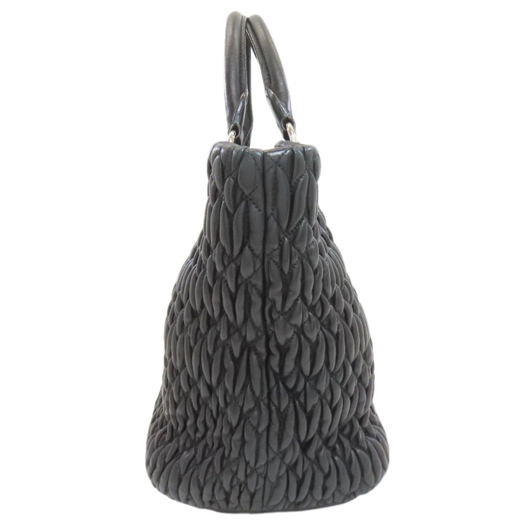 Miu Miu Miu Miu Miu Matelassé 2-Way Handbag, Calfskin, Women's MIUMIU Size ONE SIZE - 3 Thumbnail