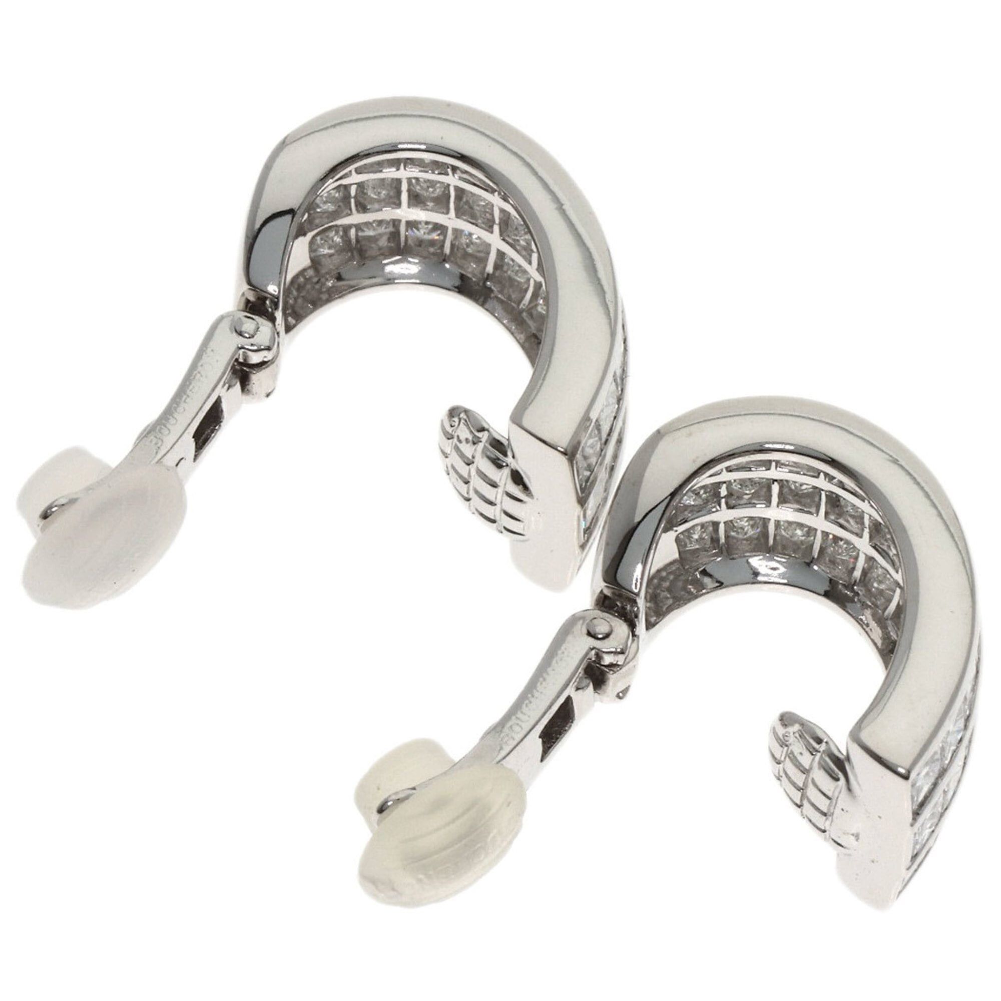 Other Boucheron Diamond Earrings, 18K White Gold, Women's Size ONE SIZE - 3 Thumbnail