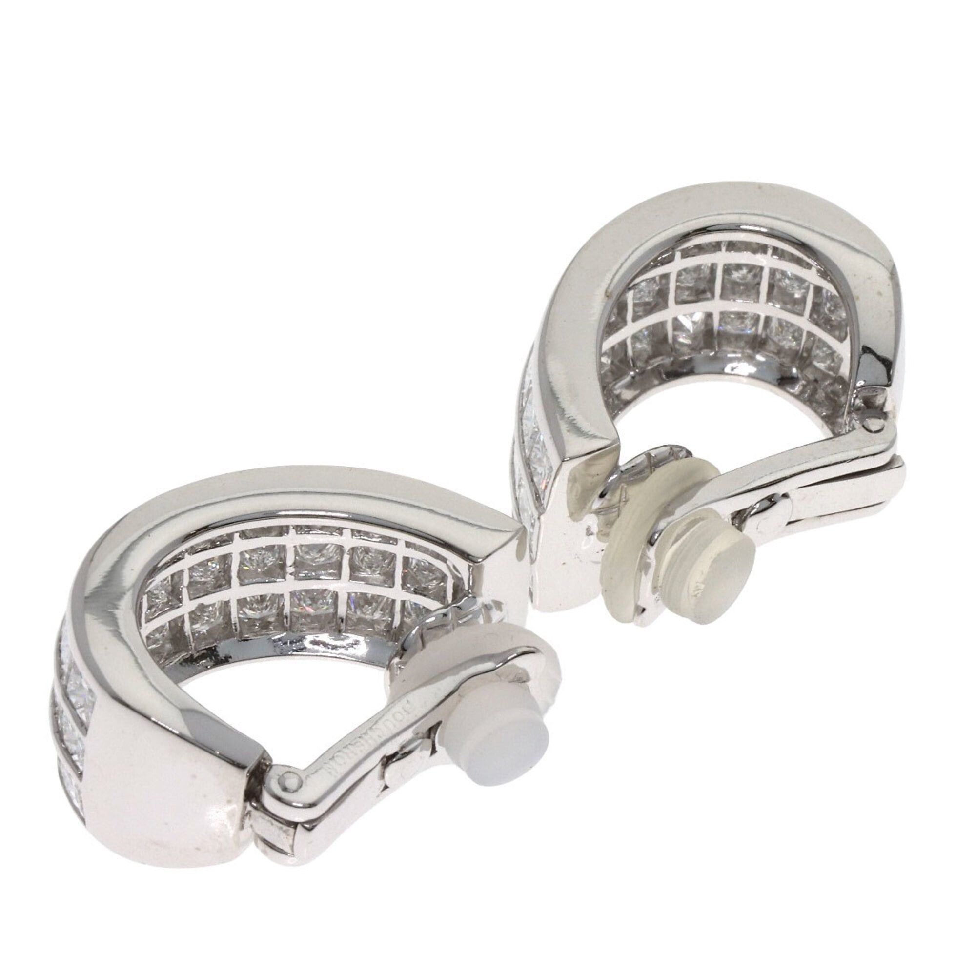 Other Boucheron Diamond Earrings, 18K White Gold, Women's Size ONE SIZE - 2 Thumbnail