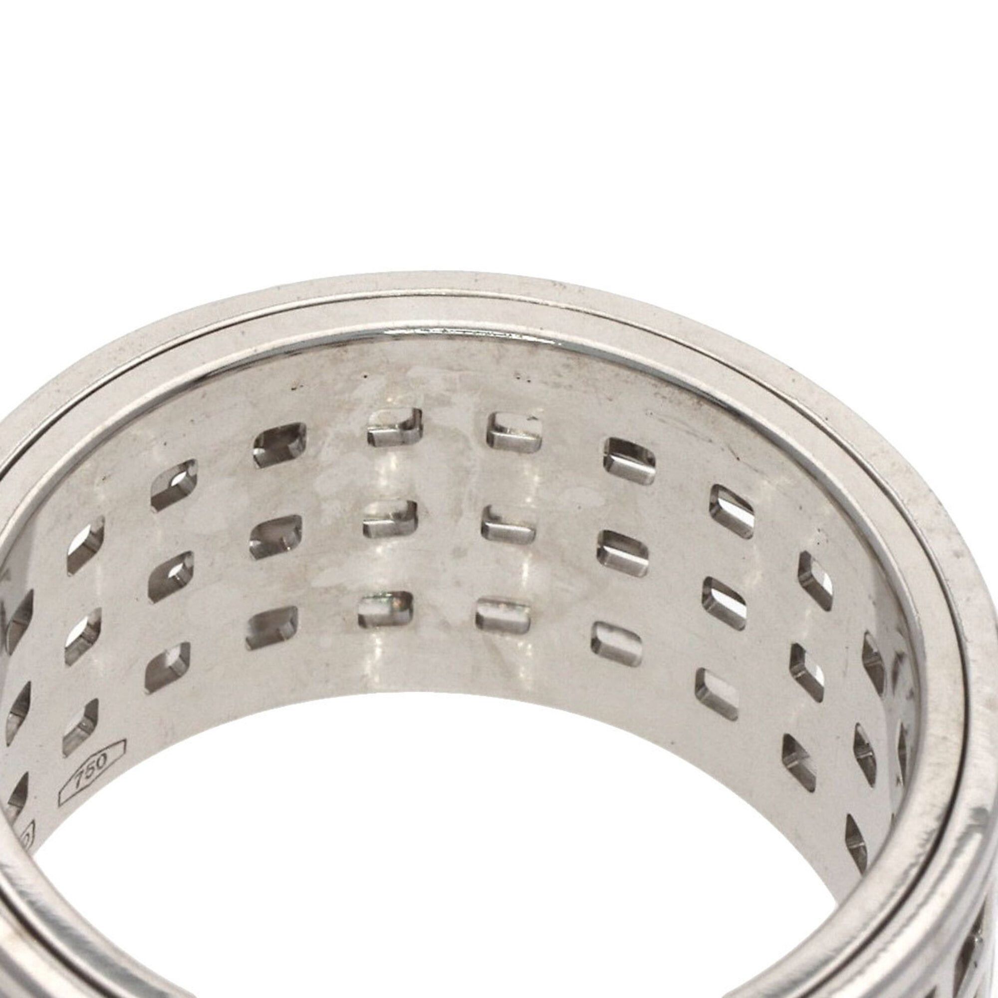 Gucci Gucci Scroll Wide #14 Ring, 18K White Gold, Women's. Size ONE SIZE - 7 Thumbnail