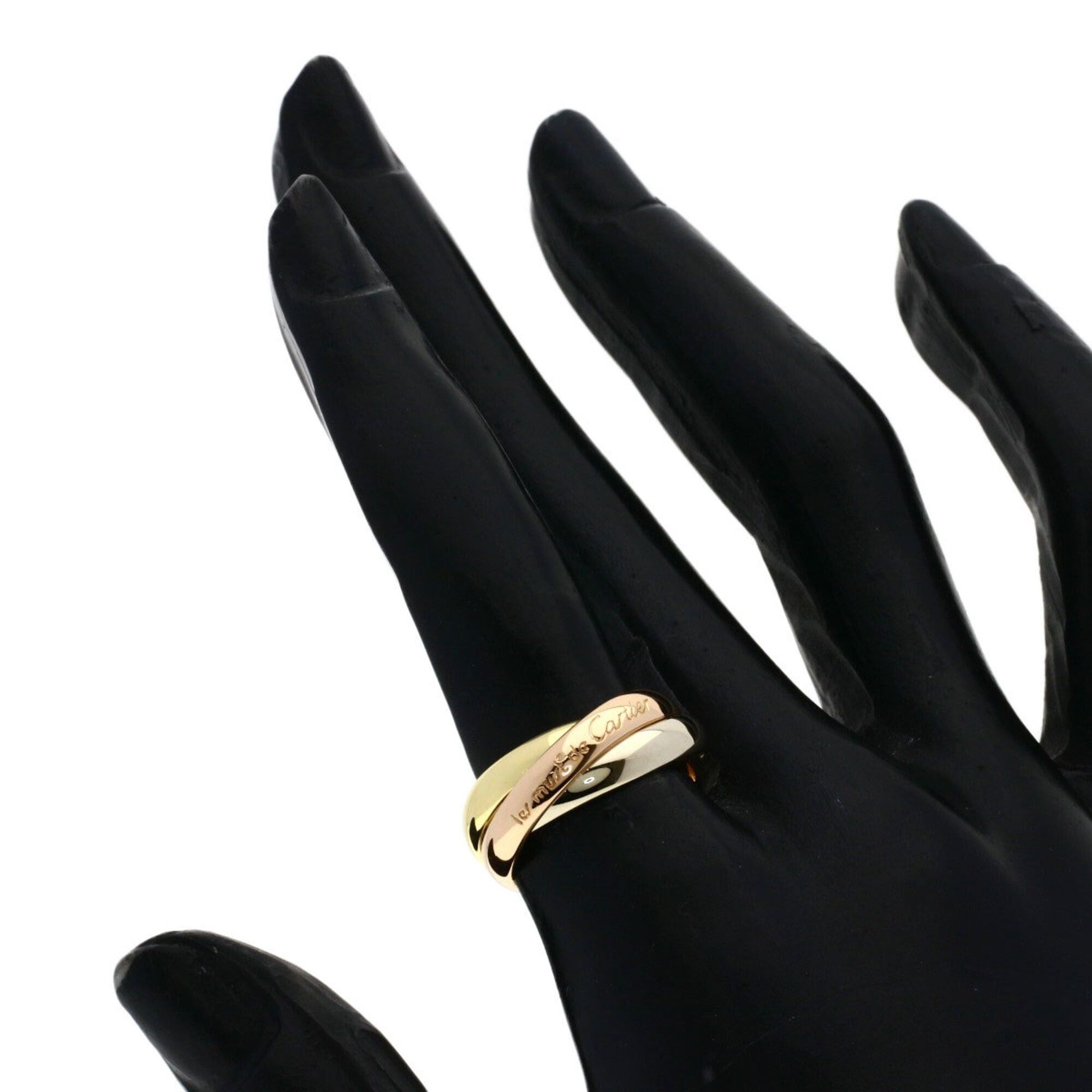 Cartier Cartier Trinity #50 Ring - 18K Yellow Gold/18K White Pink Gold Women's CARTIER Size ONE SIZE - 4 Thumbnail