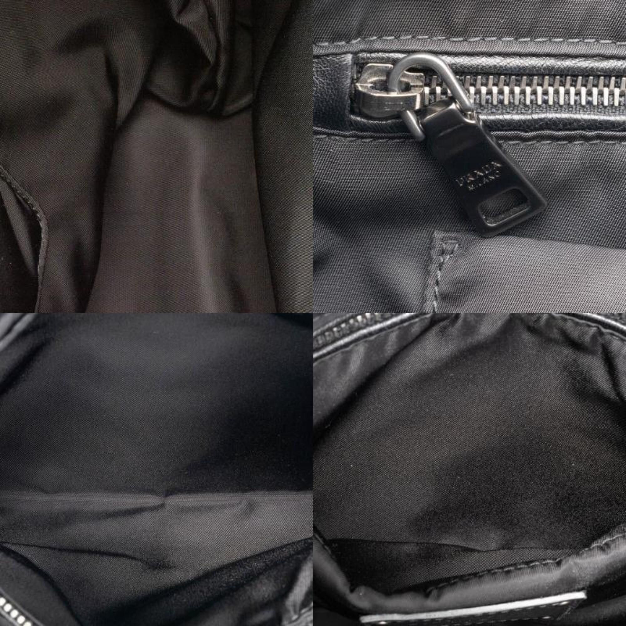 Prada Prada bag, tote nylon, B4521V, black, khaki green Size ONE SIZE - 15 Thumbnail