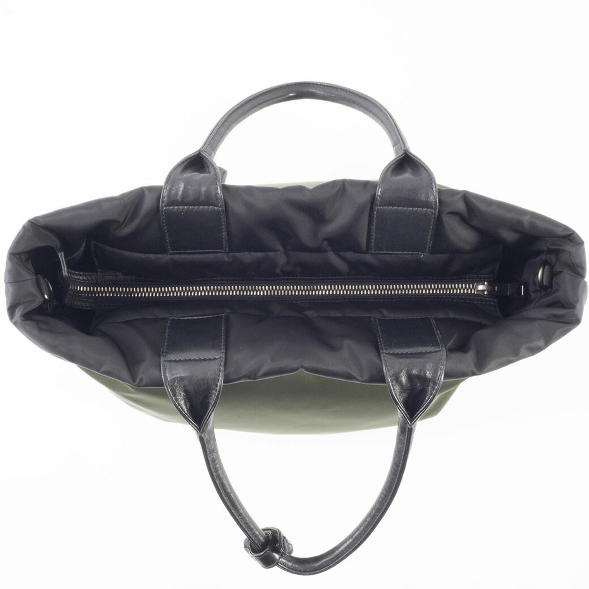 Prada Prada bag, tote nylon, B4521V, black, khaki green Size ONE SIZE - 6 Thumbnail