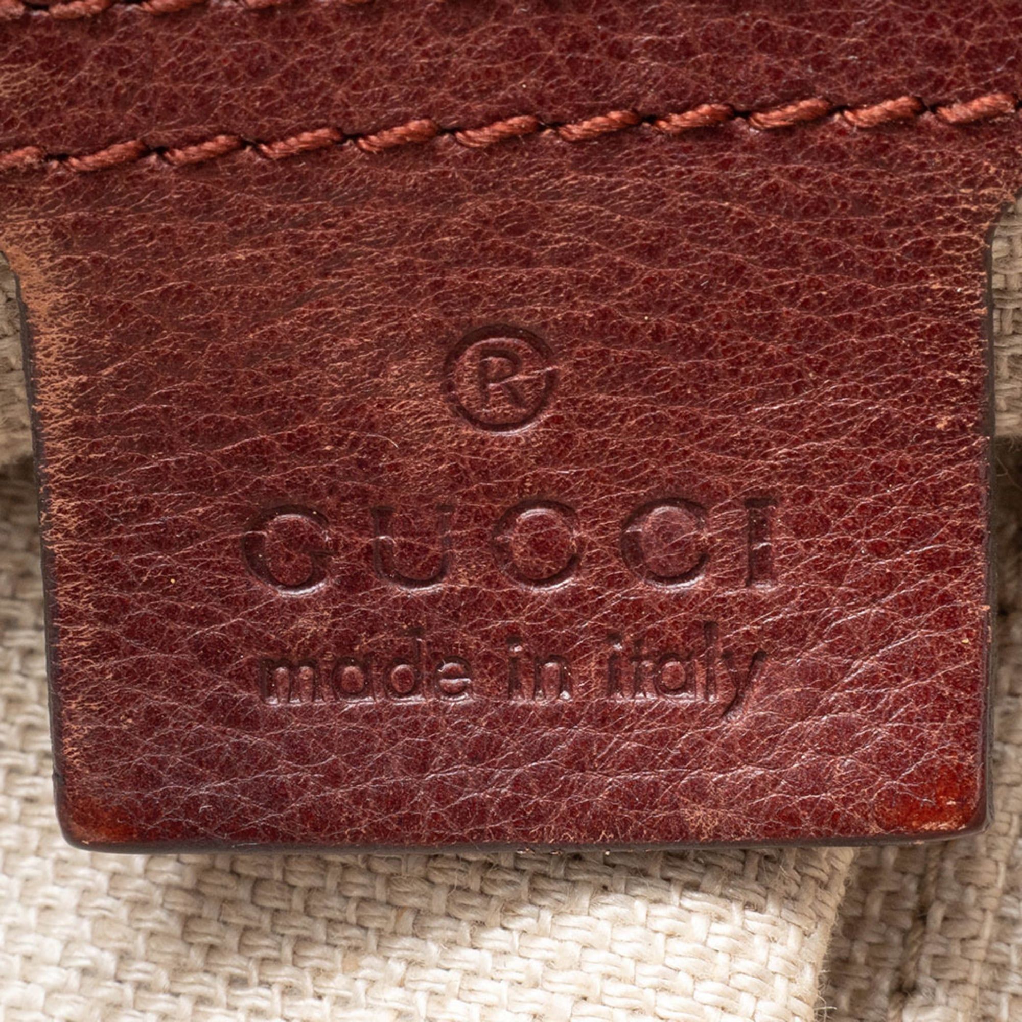 Gucci Gucci GG Canvas Tote Bag 257031 Beige Brown Marrakech Tassel Charm Size ONE SIZE - 12 Thumbnail