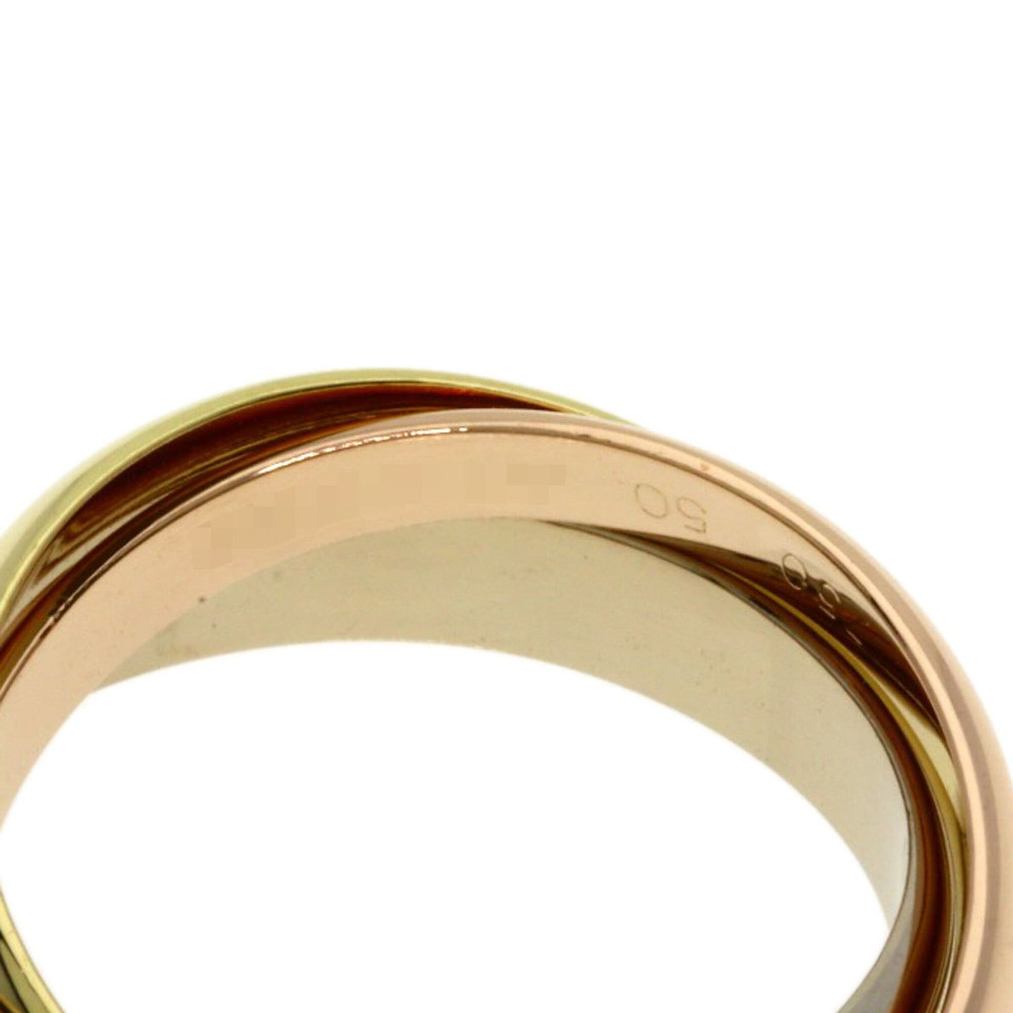 Cartier Cartier Trinity #50 Ring - 18K Yellow Gold/18K White Pink Gold Women's CARTIER Size ONE SIZE - 5 Thumbnail