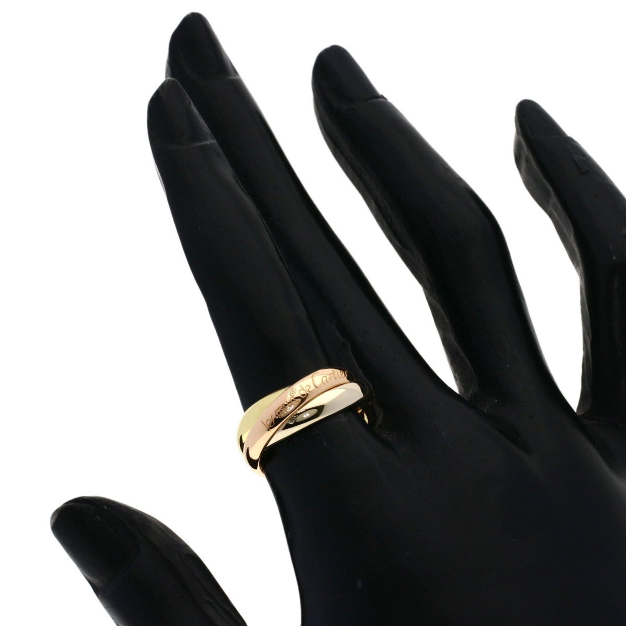 Cartier Cartier Trinity #50 Ring - 18K Yellow Gold/18K White Pink Gold Women's CARTIER Size ONE SIZE - 4 Thumbnail