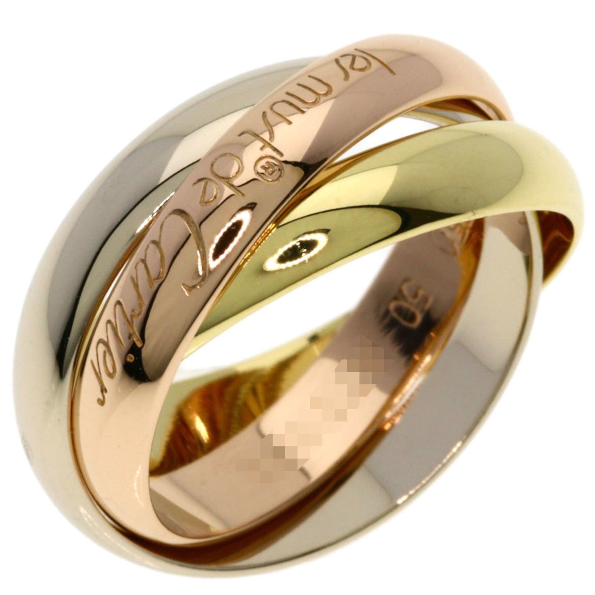 Cartier Cartier Trinity #50 Ring - 18K Yellow Gold/18K White Pink Gold Women's CARTIER Size ONE SIZE - 2 Thumbnail