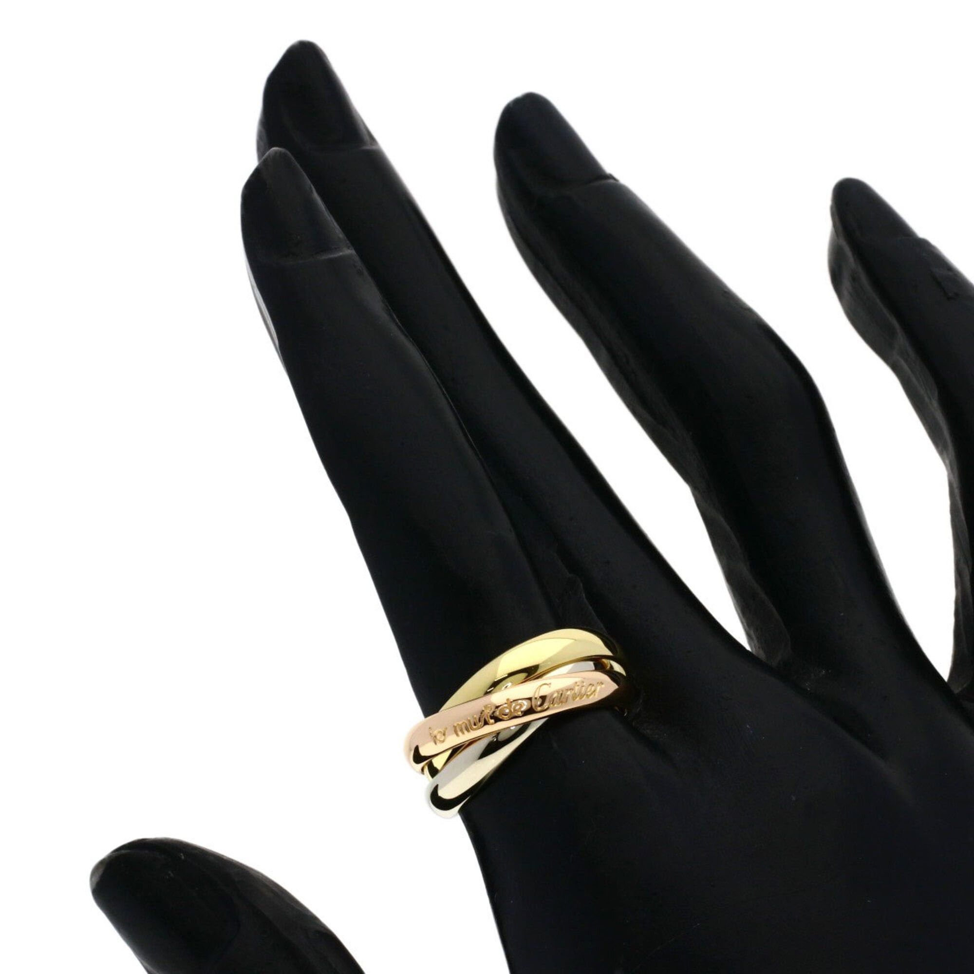 Cartier Cartier Trinity #51 Ring - 18K Yellow Gold/18K White Pink Gold Women's CARTIER Size ONE SIZE - 4 Thumbnail