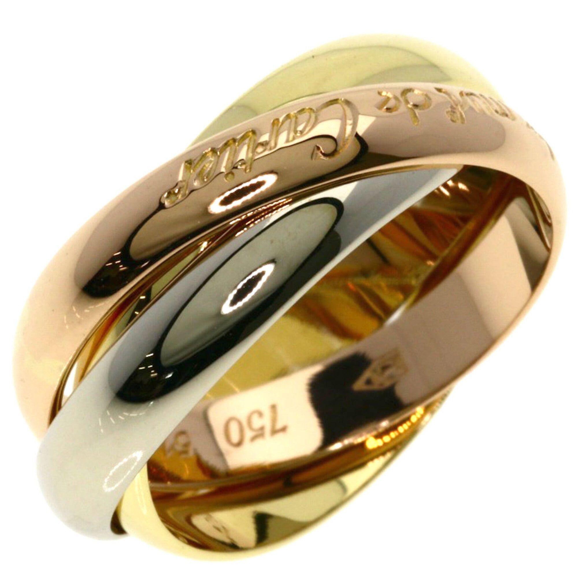 Cartier Cartier Trinity #51 Ring - 18K Yellow Gold/18K White Pink Gold Women's CARTIER Size ONE SIZE - 2 Thumbnail