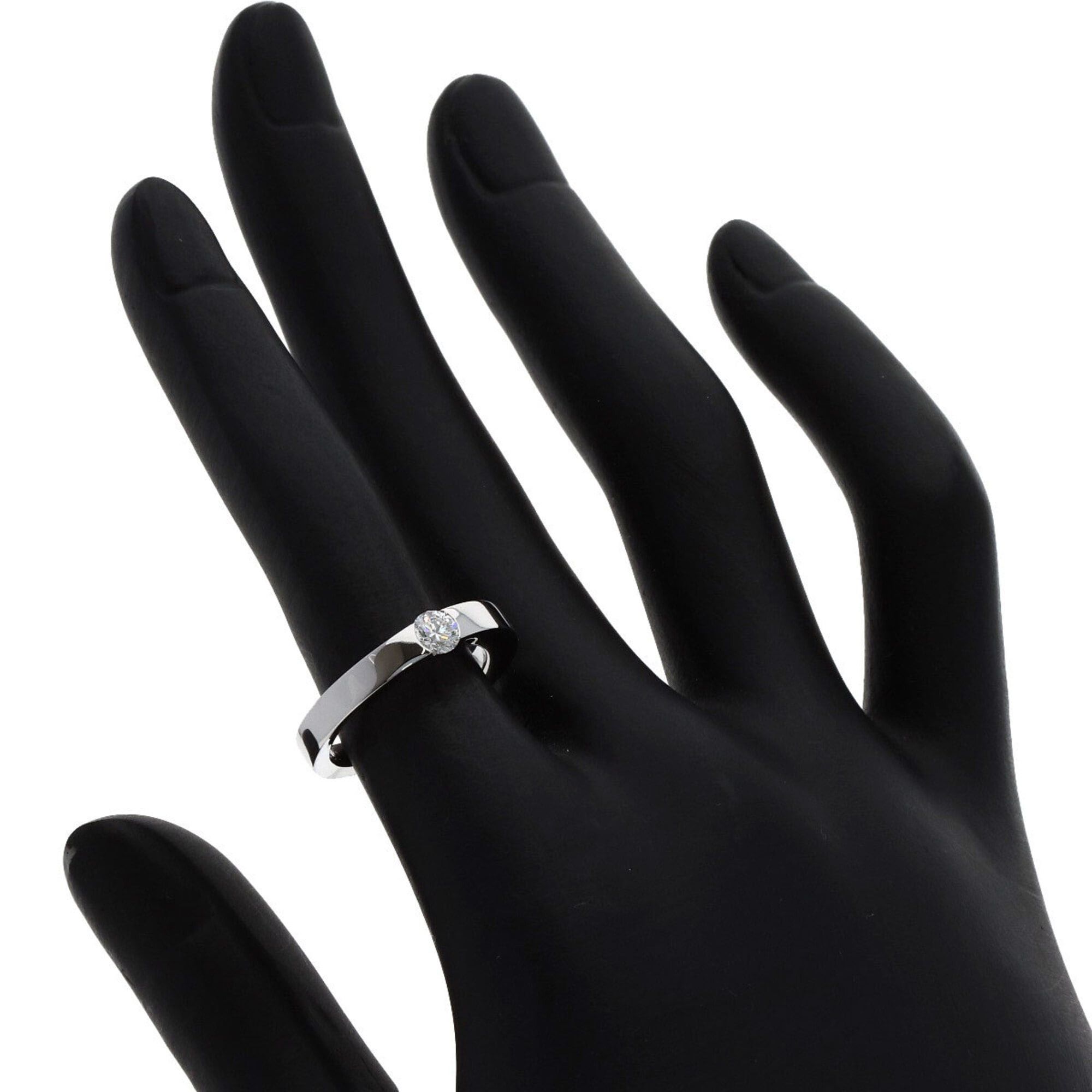 Cartier Cartier Date with Diamond Ring #49, 18K White Gold, Women's. Size ONE SIZE - 6 Thumbnail