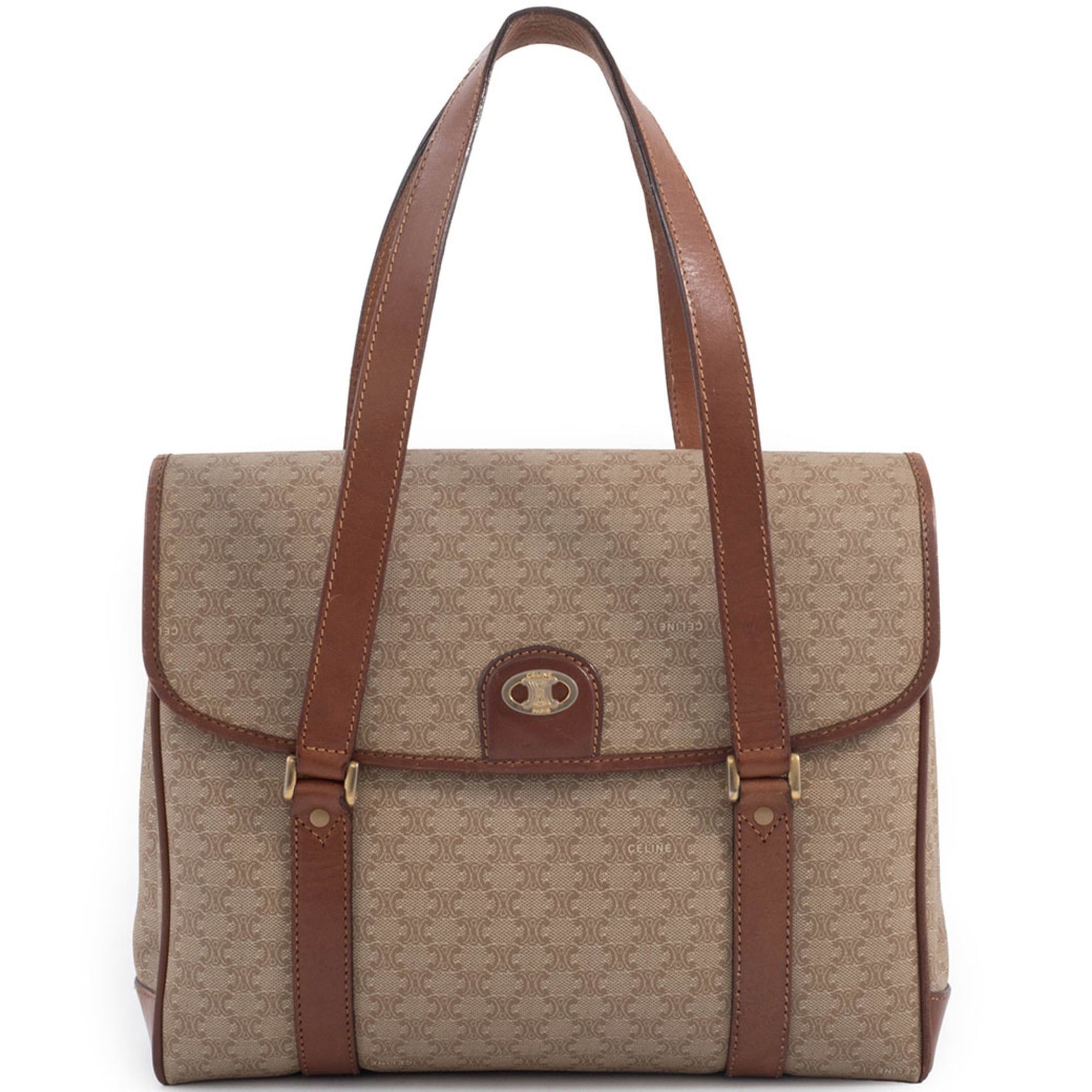 Celine Celine bag, tote women's, Macadam handbag, beige, flap. Size ONE SIZE - 2 Thumbnail