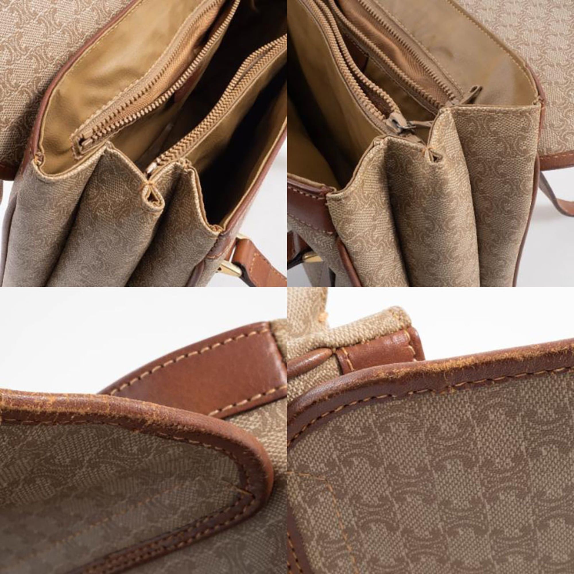 Celine Celine bag, tote women's, Macadam handbag, beige, flap. Size ONE SIZE - 16 Thumbnail