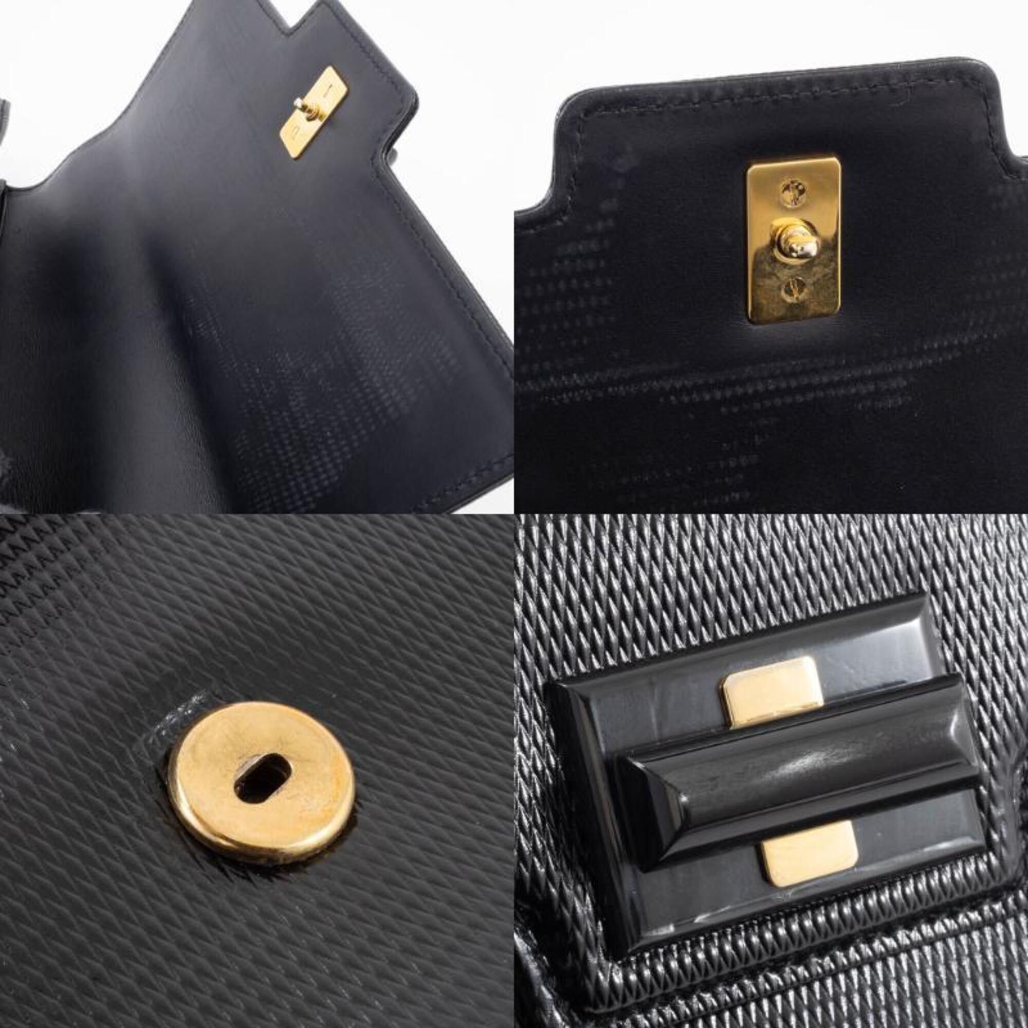 Gucci Gucci bag, Old handbag, 26 000 0044, leather, black, embossed. Size ONE SIZE - 17 Thumbnail