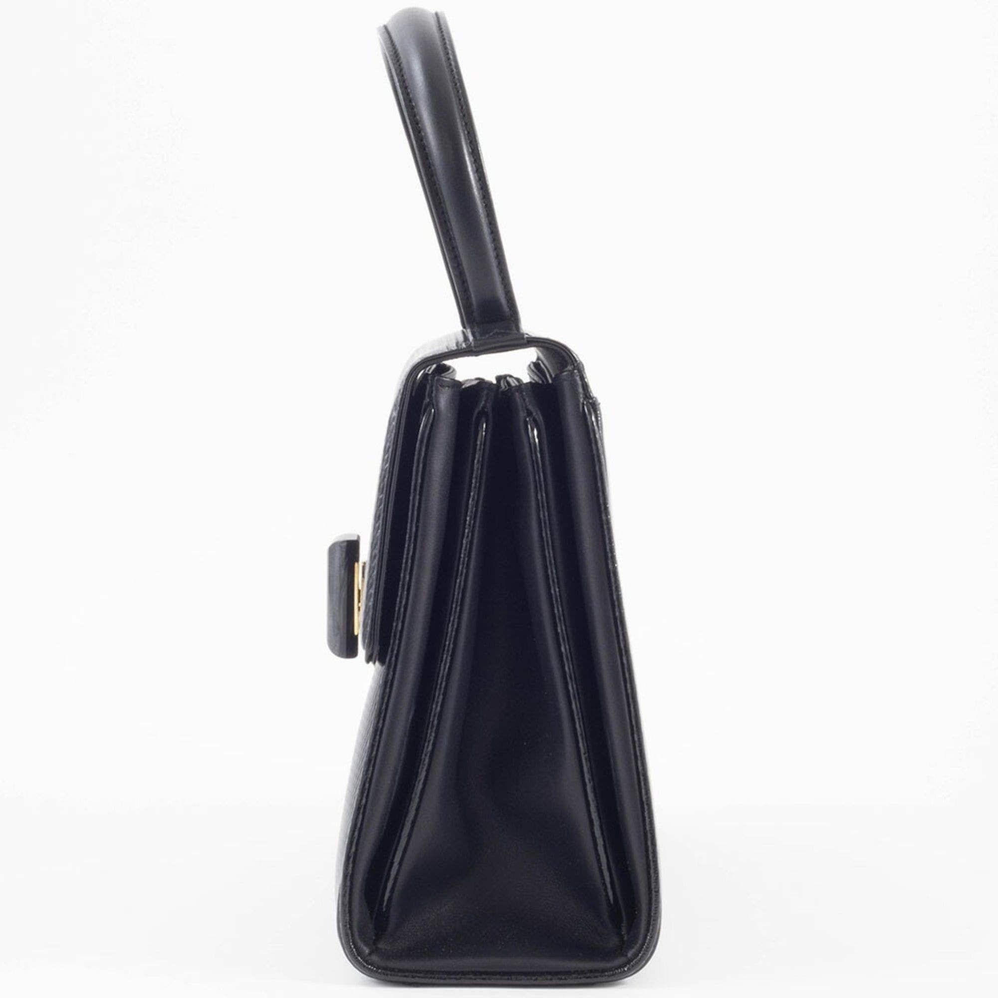 Gucci Gucci bag, Old handbag, 26 000 0044, leather, black, embossed. Size ONE SIZE - 5 Thumbnail