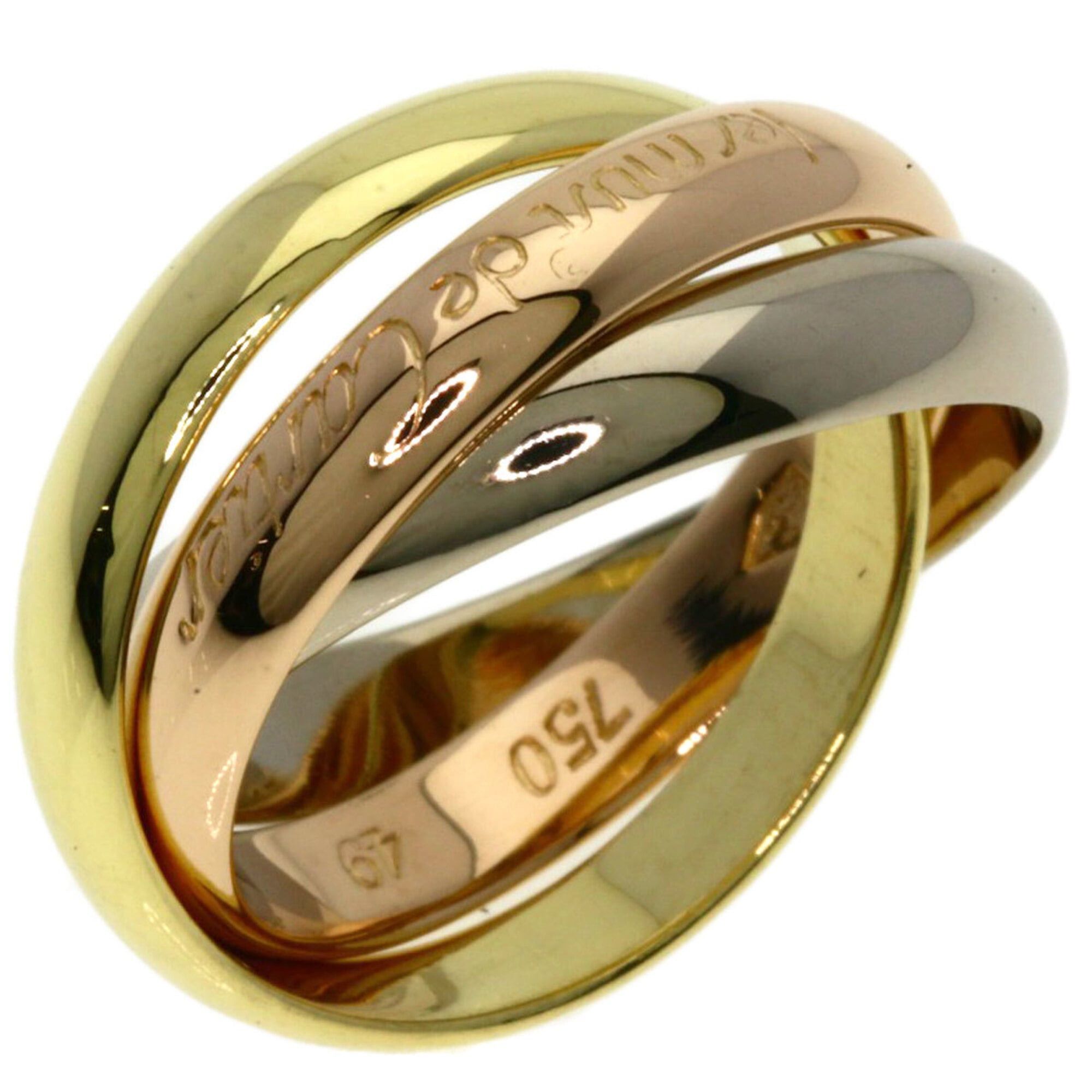 Cartier Cartier Trinity #49 Ring - 18K Yellow Gold/18K White Pink Gold Women's CARTIER Size ONE SIZE - 2 Thumbnail