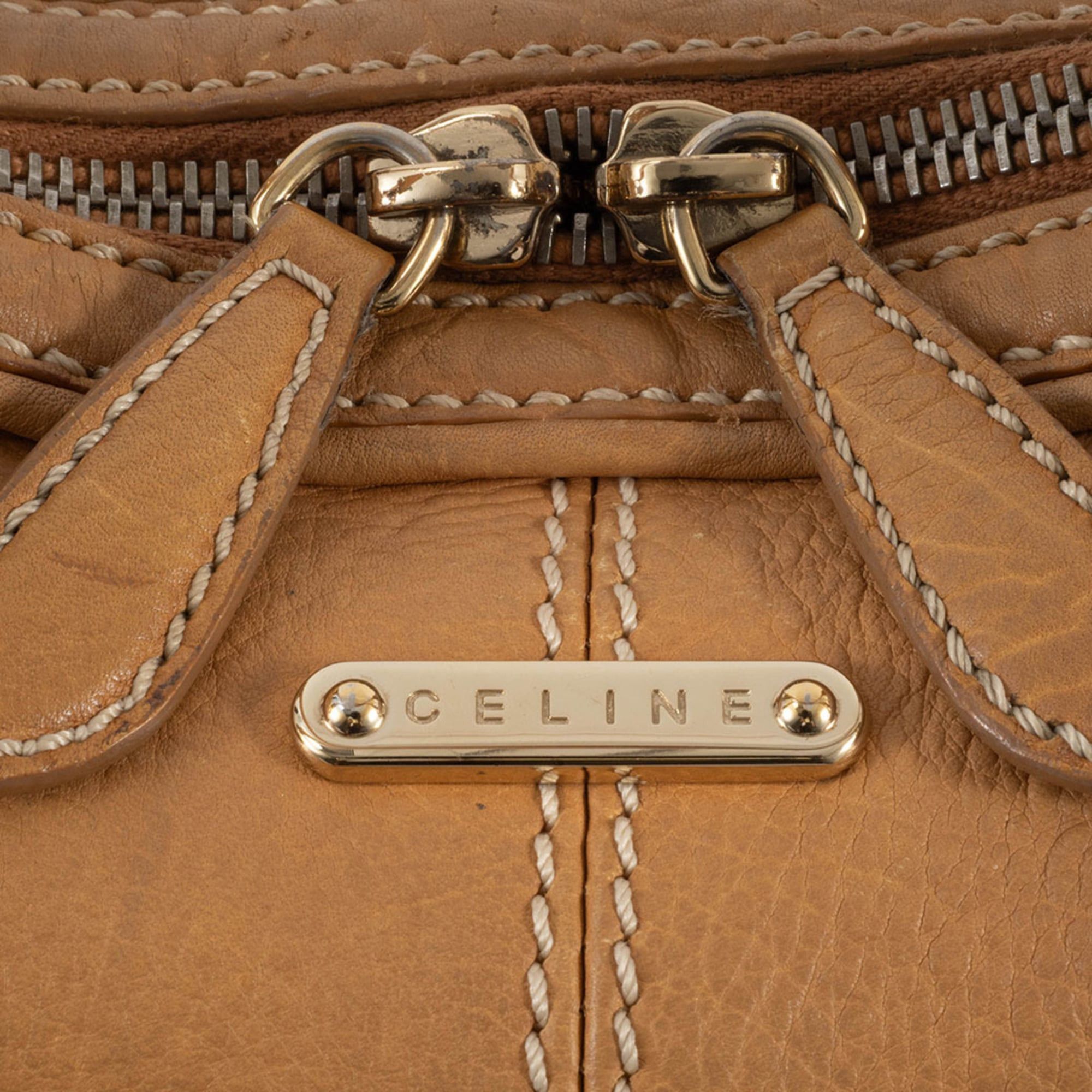 Celine Celine Bag Shoulder Leather PP-PA-0057 Beige Boston Size ONE SIZE - 10 Thumbnail