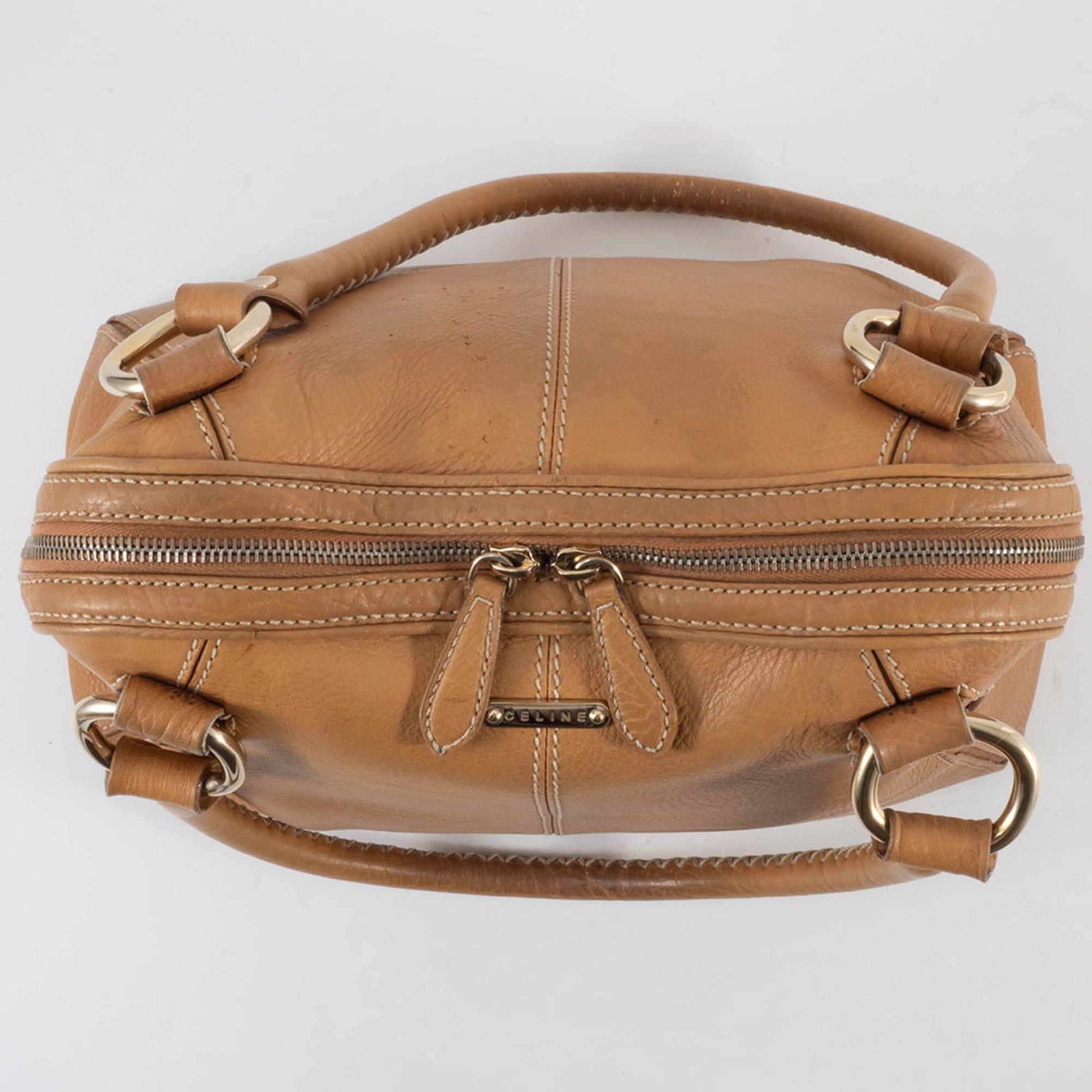 Celine Celine Bag Shoulder Leather PP-PA-0057 Beige Boston Size ONE SIZE - 6 Thumbnail