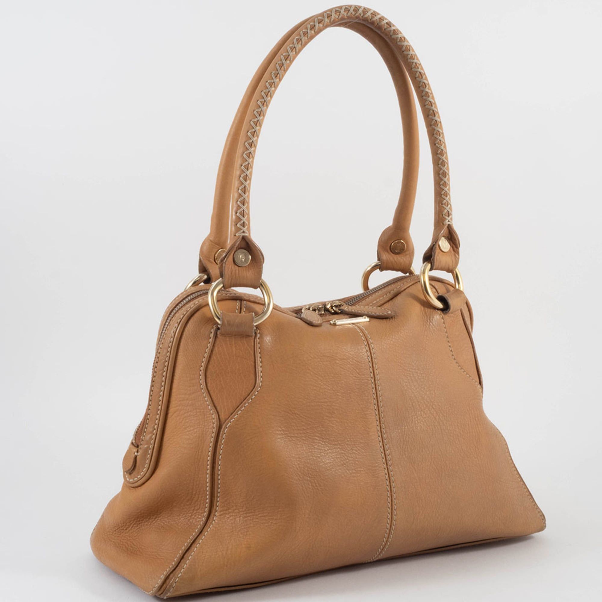 Celine Celine Bag Shoulder Leather PP-PA-0057 Beige Boston Size ONE SIZE - 8 Thumbnail