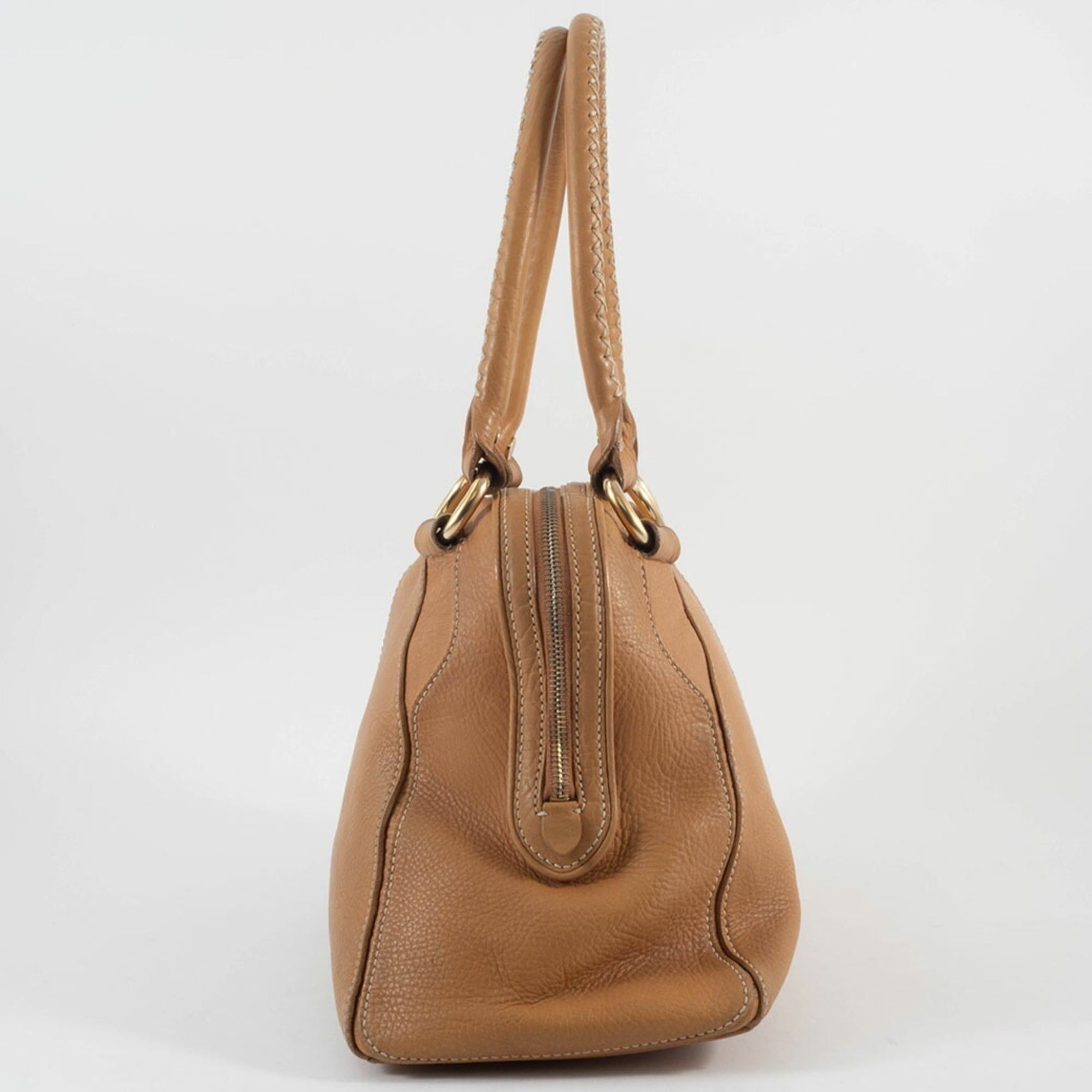Celine Celine Bag Shoulder Leather PP-PA-0057 Beige Boston Size ONE SIZE - 5 Thumbnail