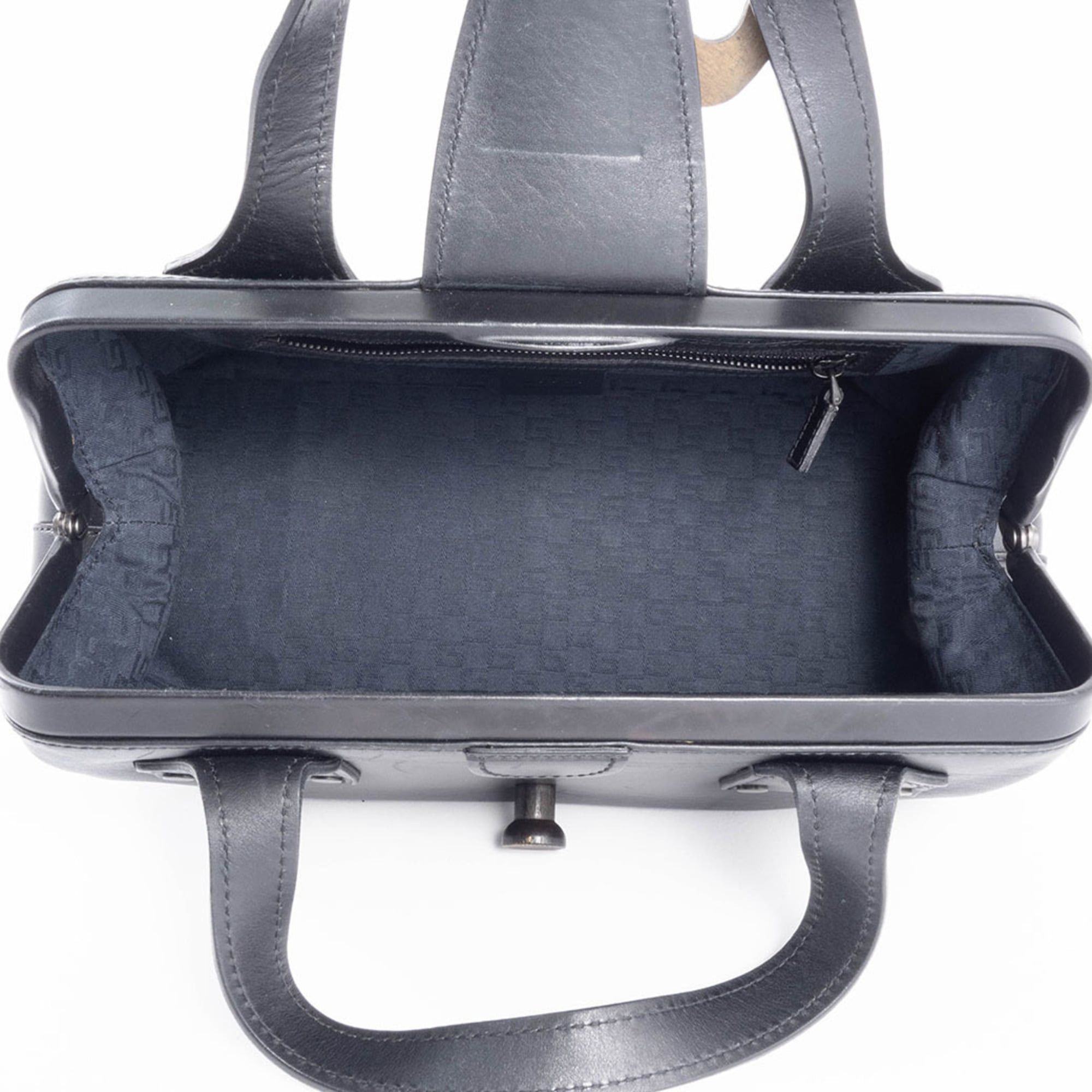 Gucci Gucci Doctor's Bag Handbag 105378 Leather Black Women's GUCCI Size ONE SIZE - 12 Thumbnail