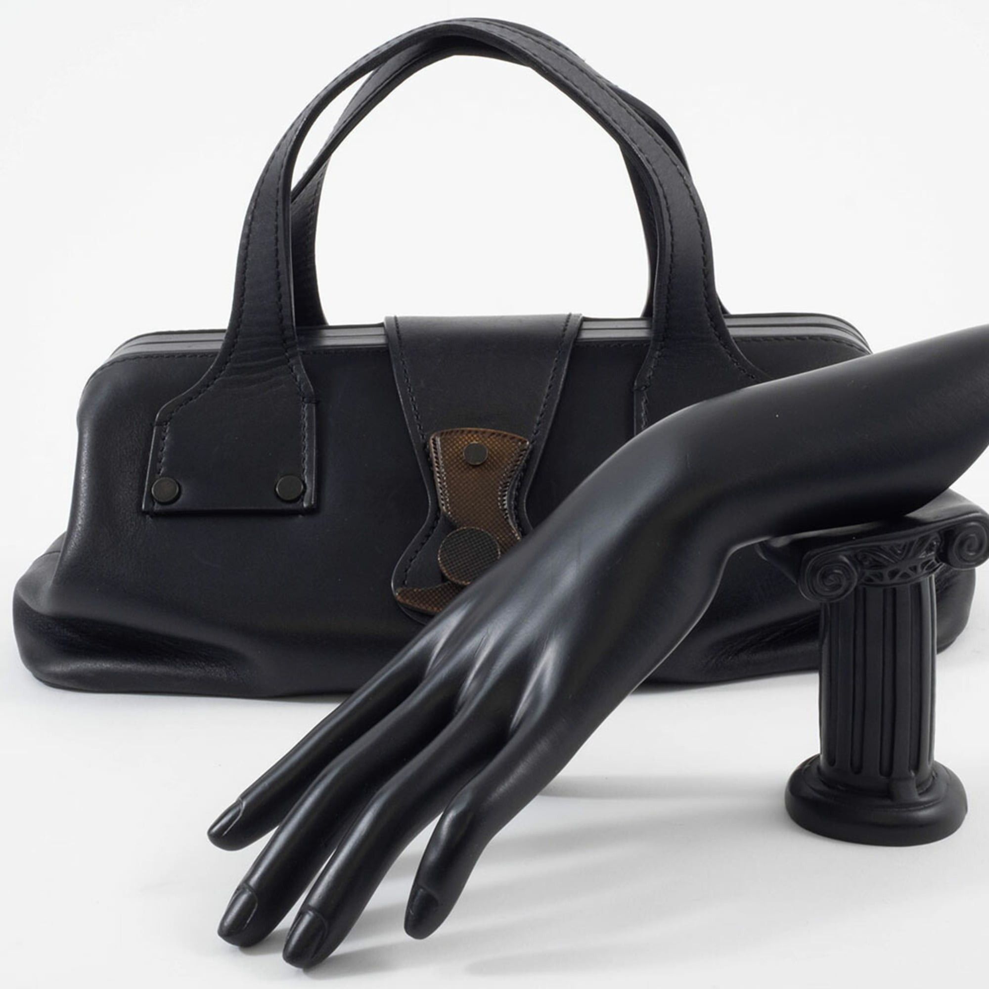 Gucci Gucci Doctor's Bag Handbag 105378 Leather Black Women's GUCCI Size ONE SIZE - 10 Thumbnail