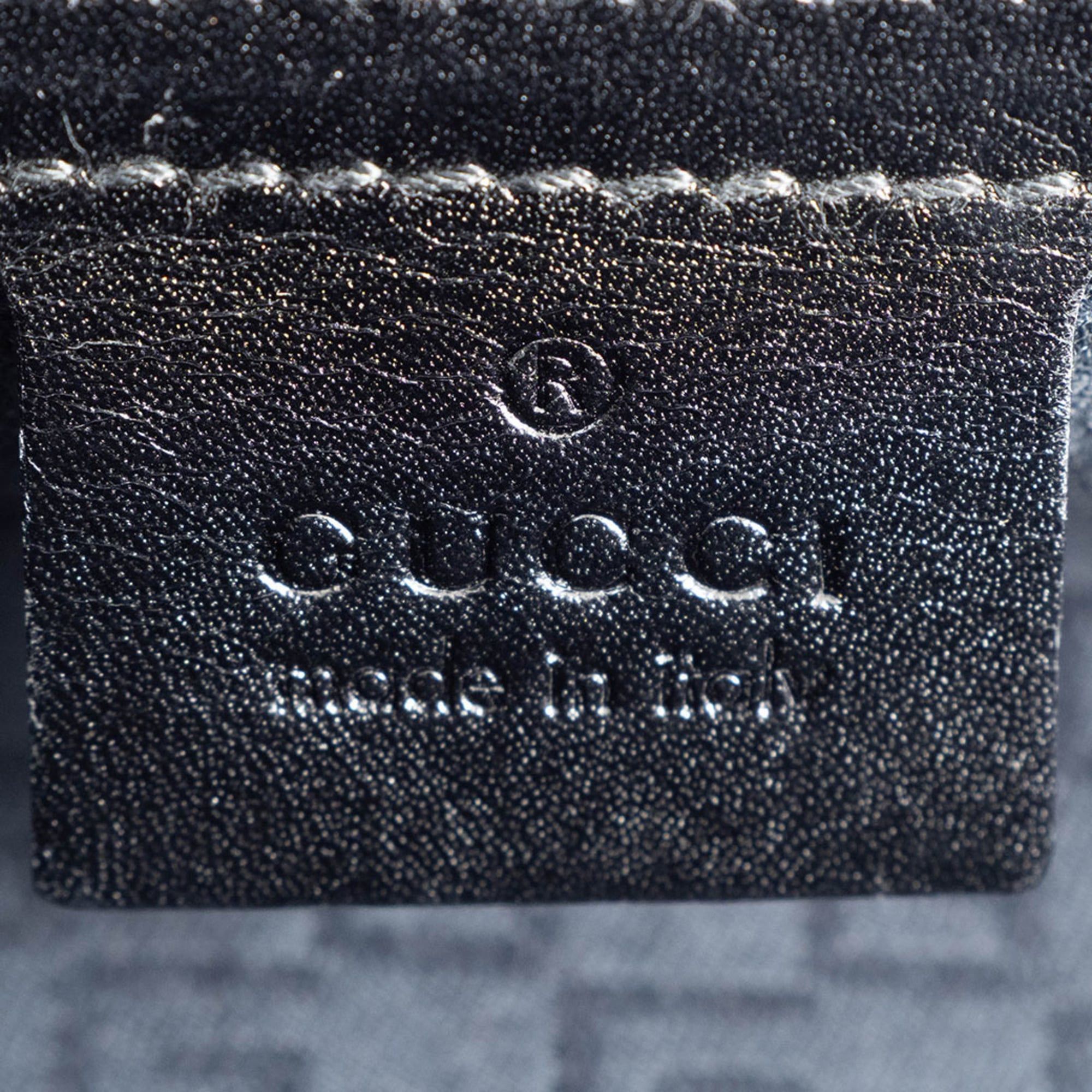 Gucci Gucci Doctor's Bag Handbag 105378 Leather Black Women's GUCCI Size ONE SIZE - 11 Thumbnail