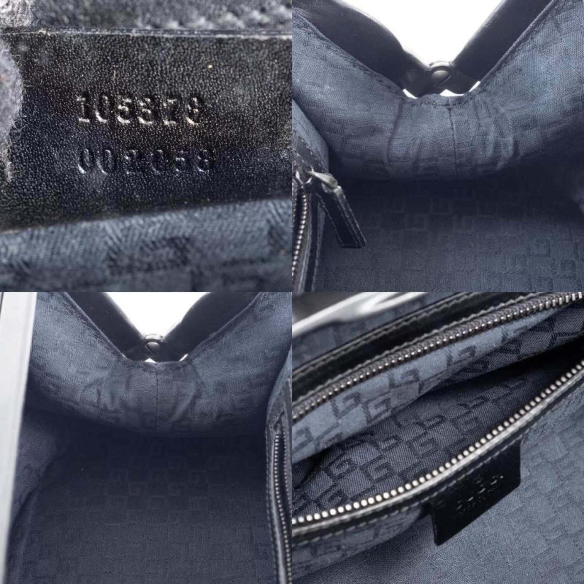 Gucci Gucci Doctor's Bag Handbag 105378 Leather Black Women's GUCCI Size ONE SIZE - 13 Thumbnail