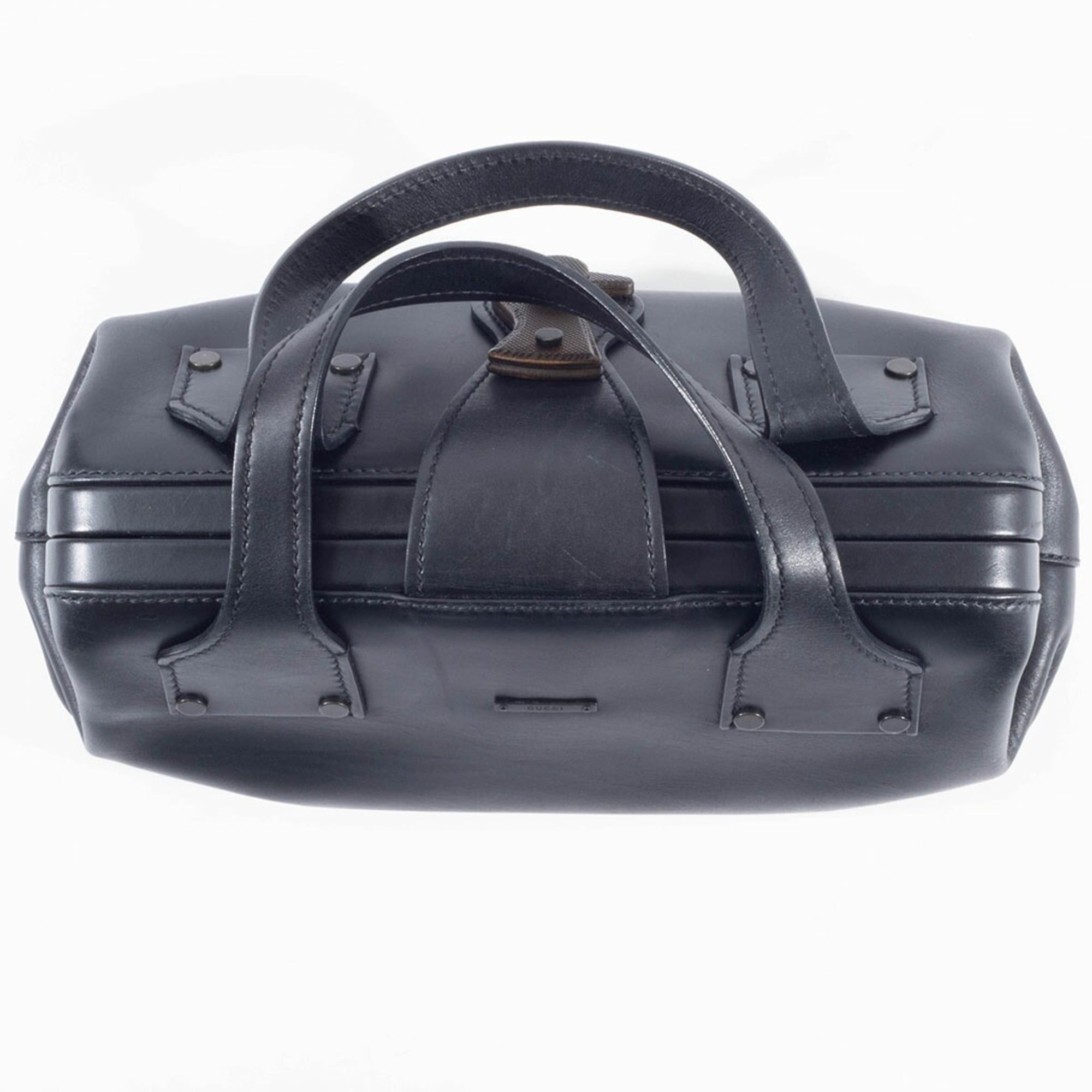 Gucci Gucci Doctor's Bag Handbag 105378 Leather Black Women's GUCCI Size ONE SIZE - 5 Thumbnail