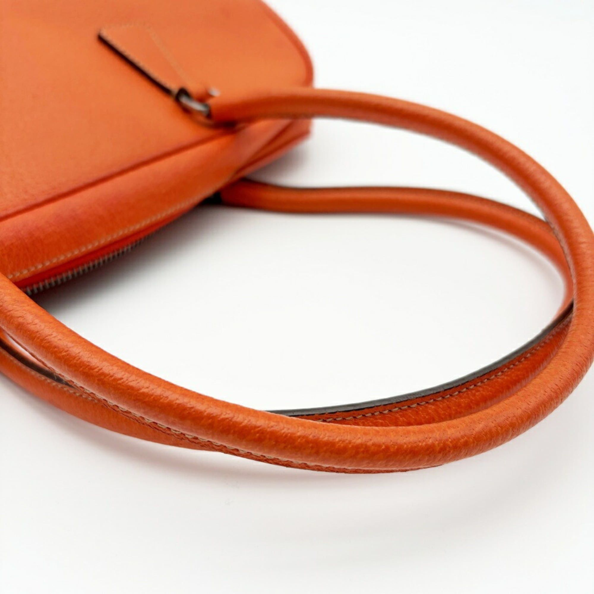 Prada Prada bag, Boston leather, orange, bowling bag Size ONE SIZE - 9 Thumbnail