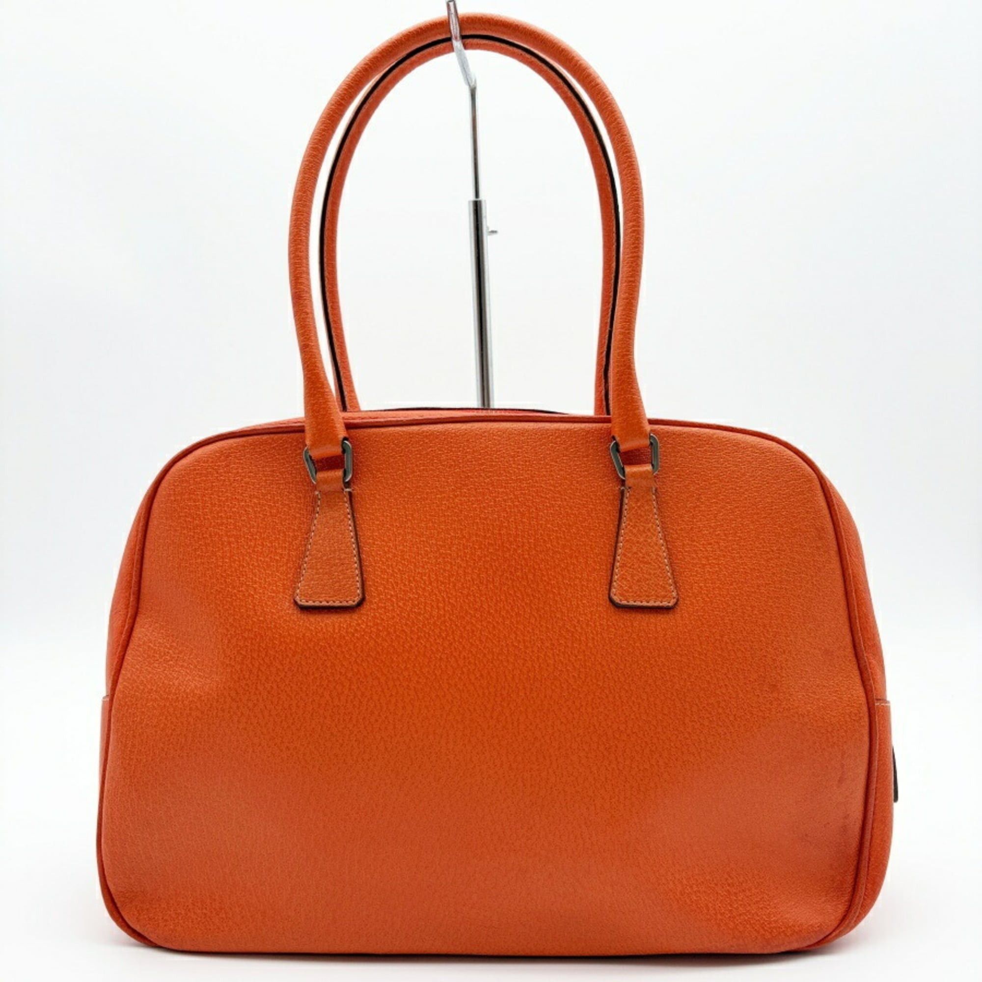 Prada Prada bag, Boston leather, orange, bowling bag Size ONE SIZE - 3 Thumbnail