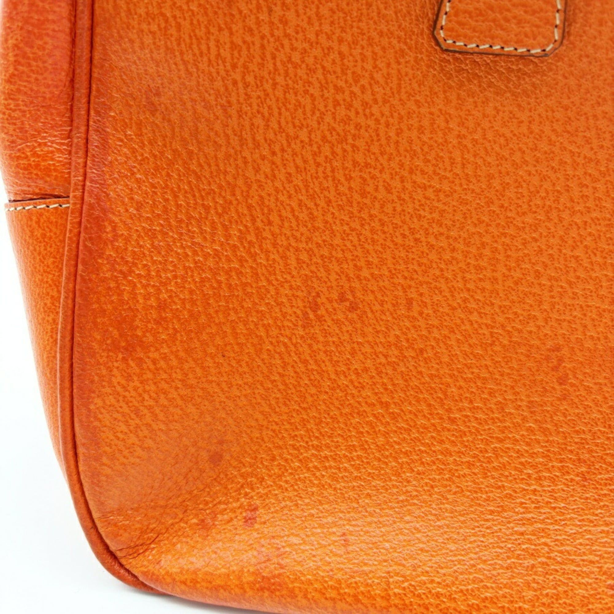 Prada Prada bag, Boston leather, orange, bowling bag Size ONE SIZE - 13 Thumbnail