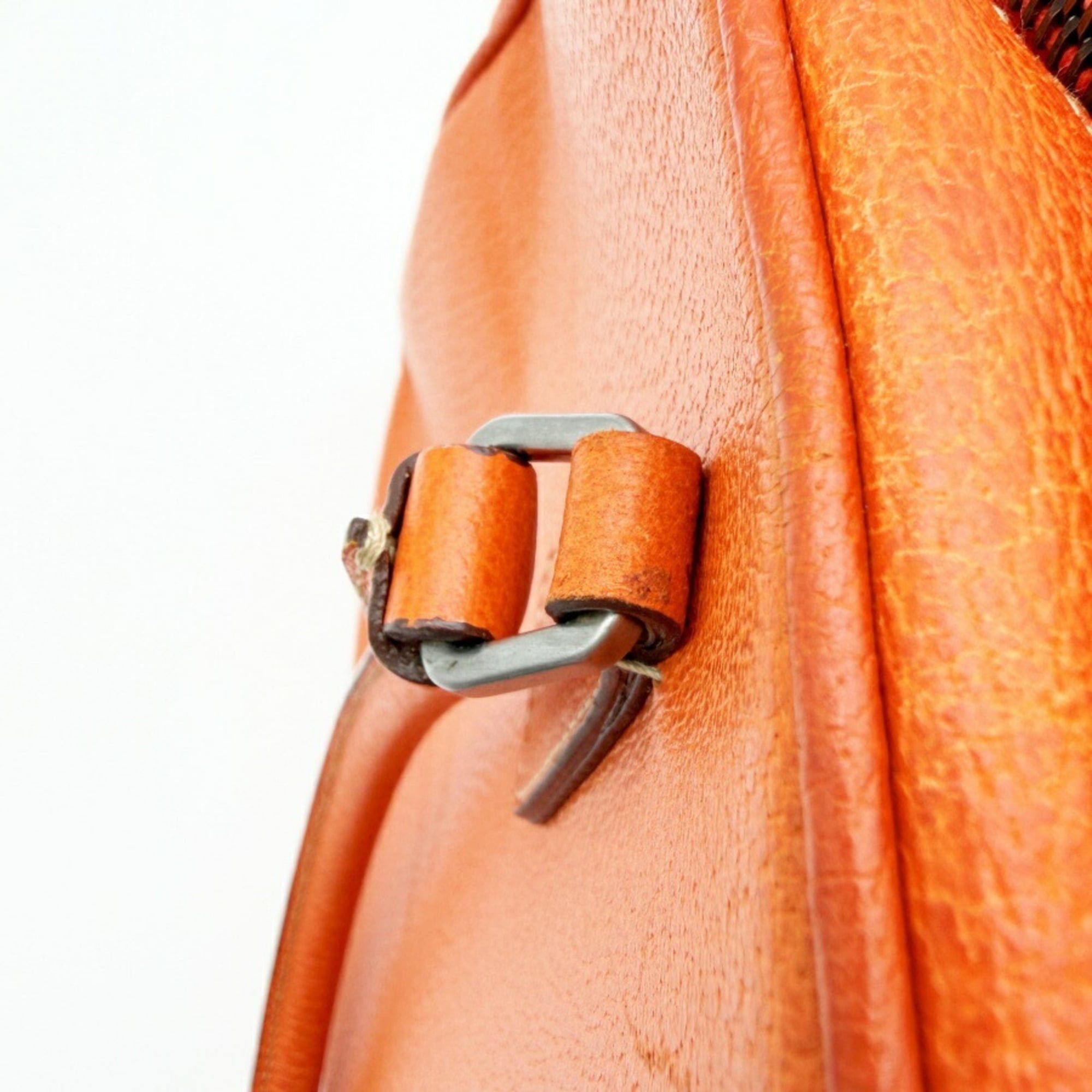 Prada Prada bag, Boston leather, orange, bowling bag Size ONE SIZE - 14 Thumbnail