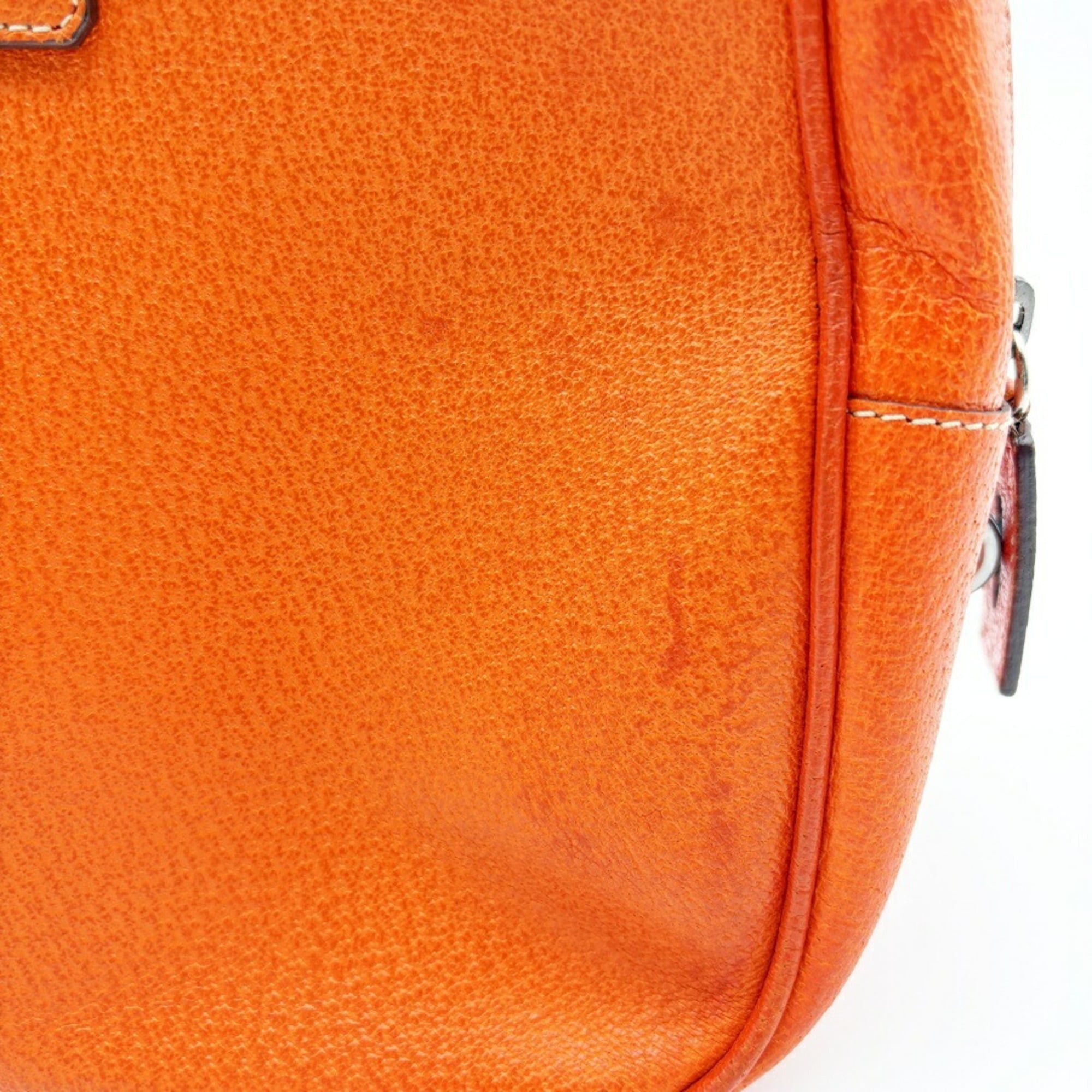 Prada Prada bag, Boston leather, orange, bowling bag Size ONE SIZE - 12 Thumbnail