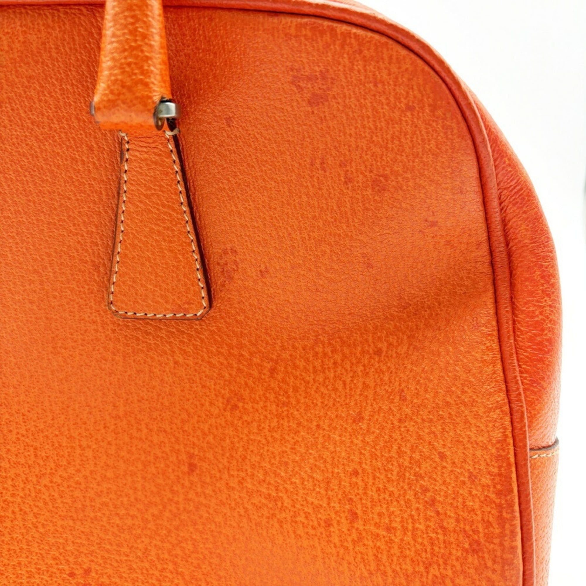 Prada Prada bag, Boston leather, orange, bowling bag Size ONE SIZE - 10 Thumbnail