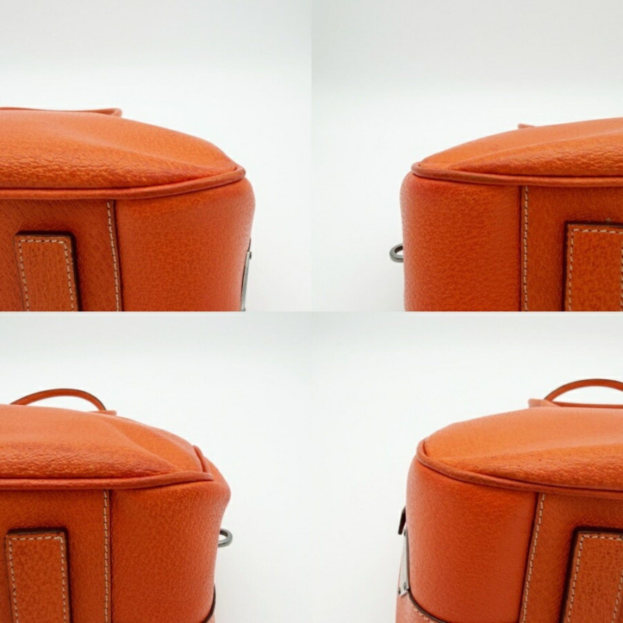 Prada Prada bag, Boston leather, orange, bowling bag Size ONE SIZE - 15 Thumbnail