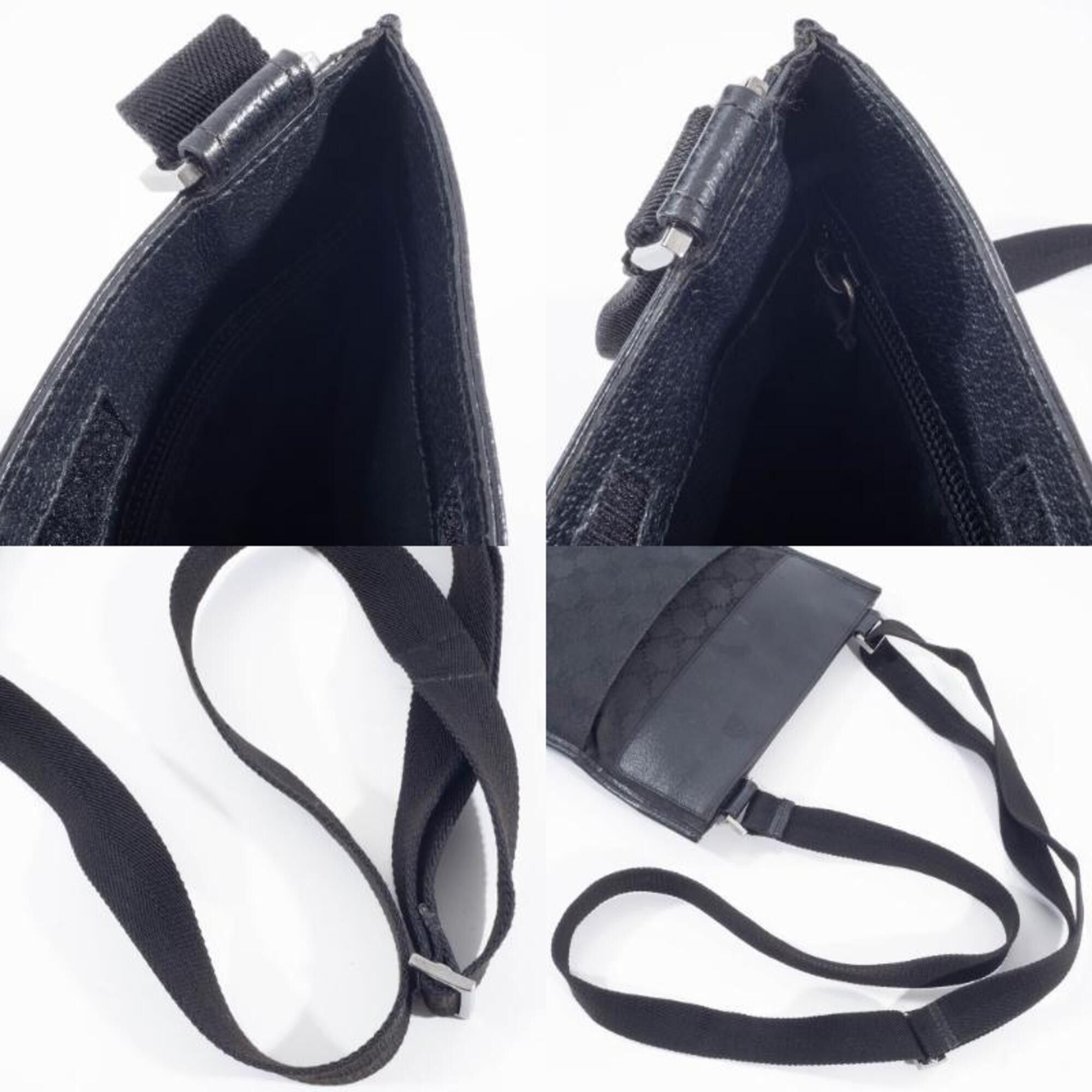 Gucci Gucci GG Canvas Shoulder Bag 27639 Black Size ONE SIZE - 15 Thumbnail