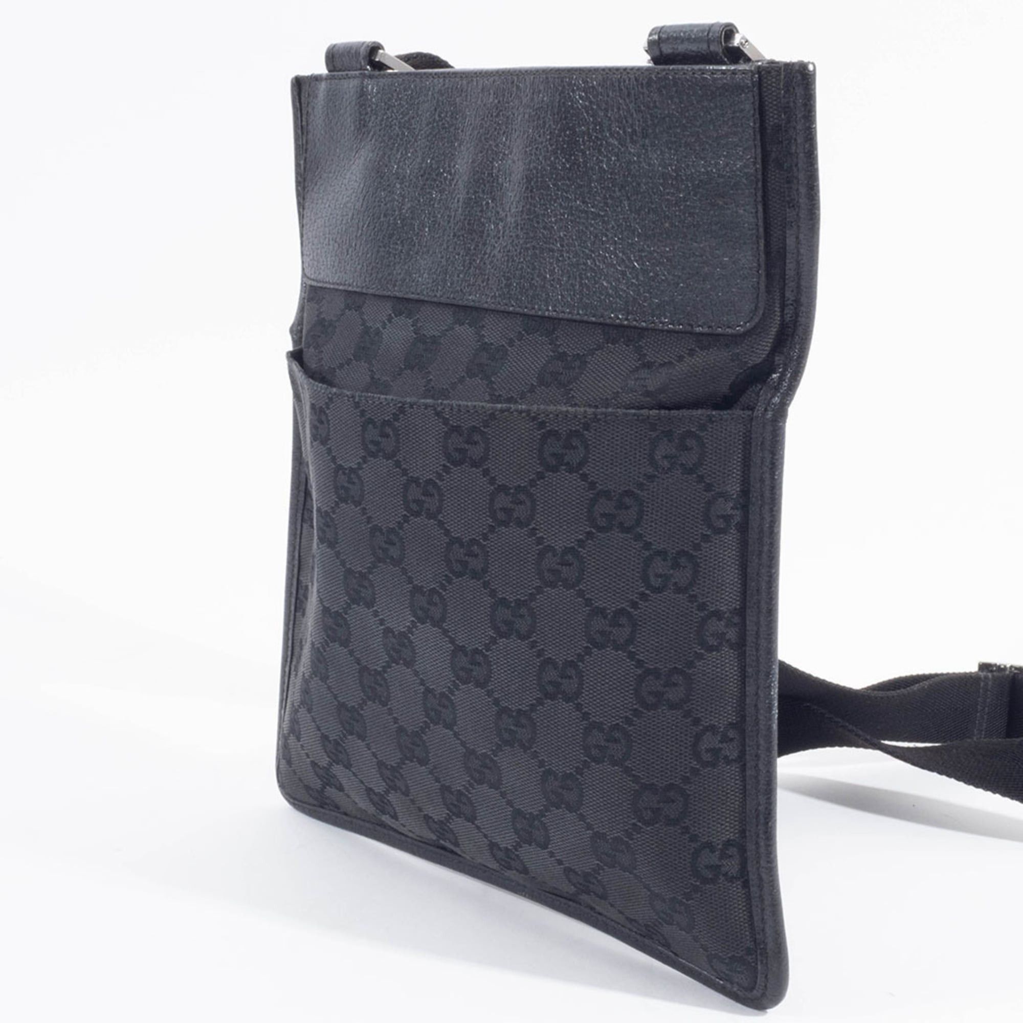 Gucci Gucci GG Canvas Shoulder Bag 27639 Black Size ONE SIZE - 9 Thumbnail