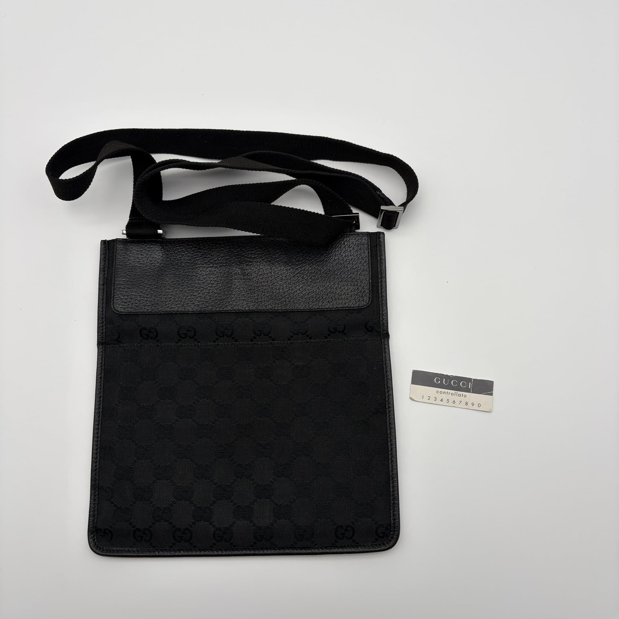 Gucci Gucci GG Canvas Shoulder Bag 27639 Black Size ONE SIZE - 18 Thumbnail