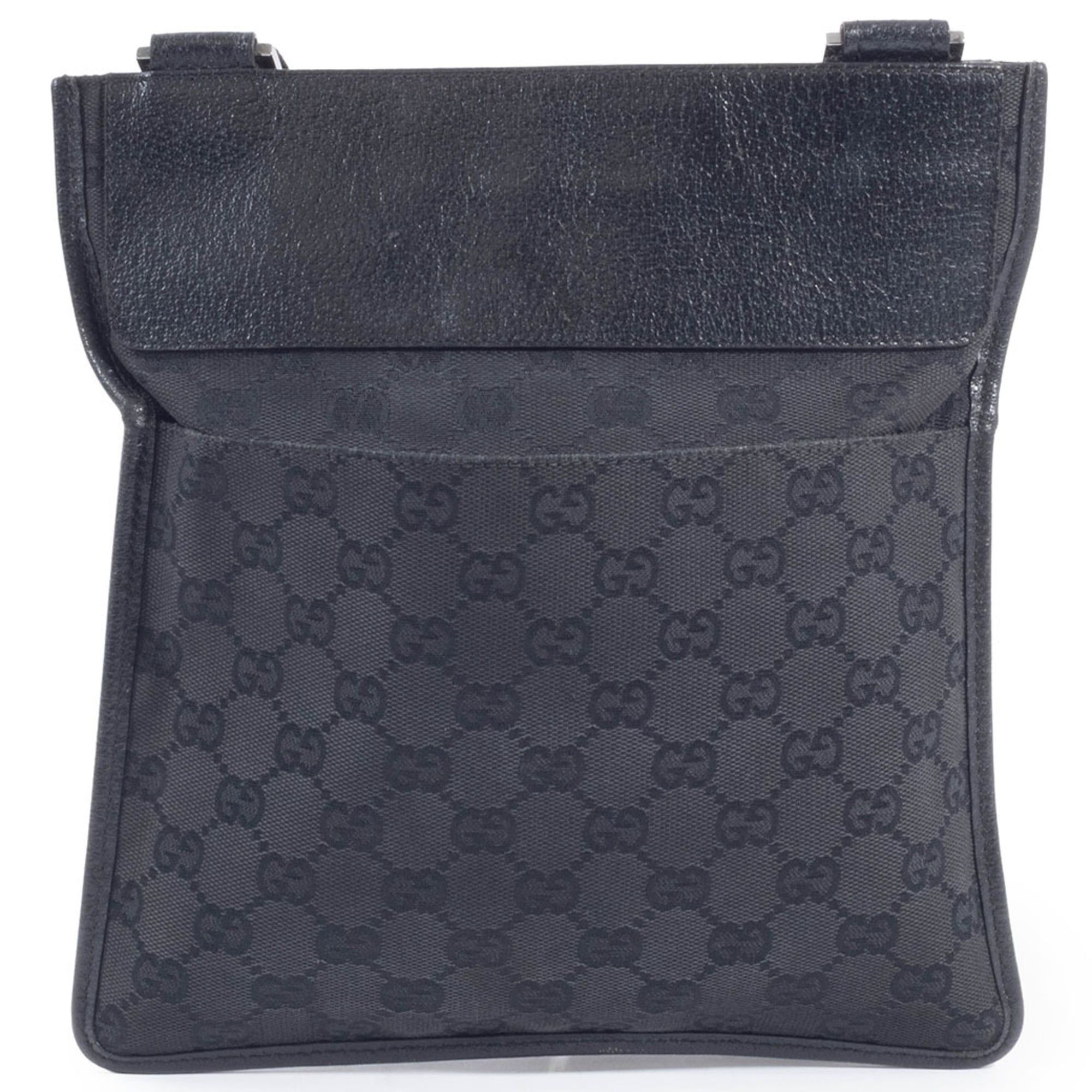 Gucci Gucci GG Canvas Shoulder Bag 27639 Black Size ONE SIZE - 3 Thumbnail