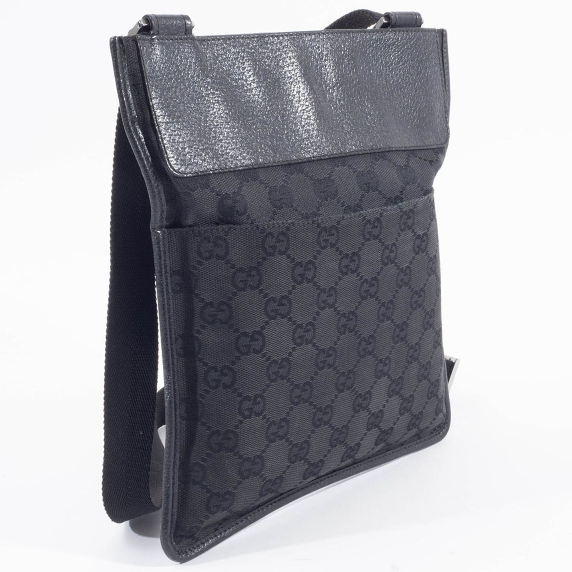 Gucci Gucci GG Canvas Shoulder Bag 27639 Black Size ONE SIZE - 8 Thumbnail